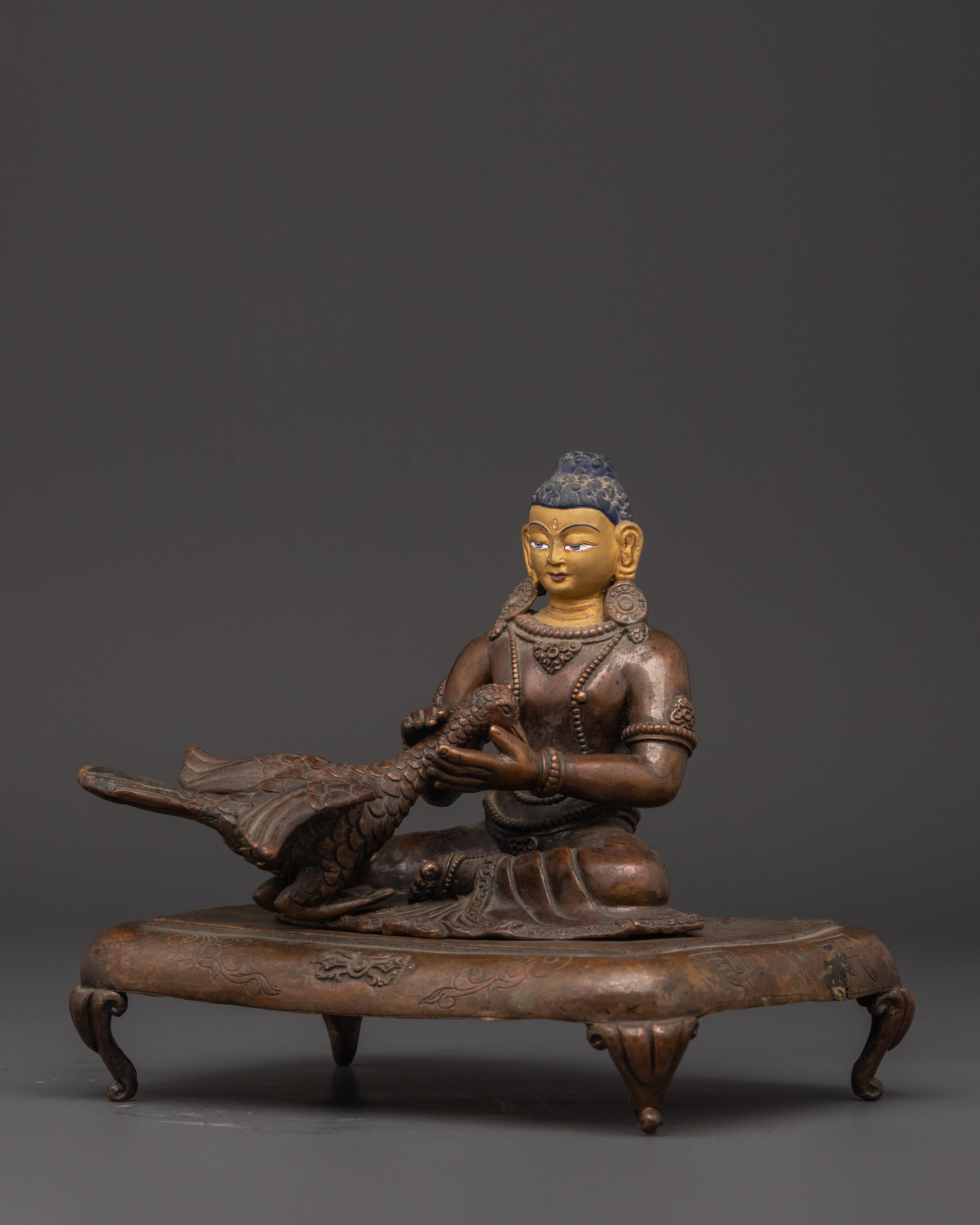 Handcrafted Oxidized Copper Siddhartha Gautam Statue | Sacred Buddhist Art