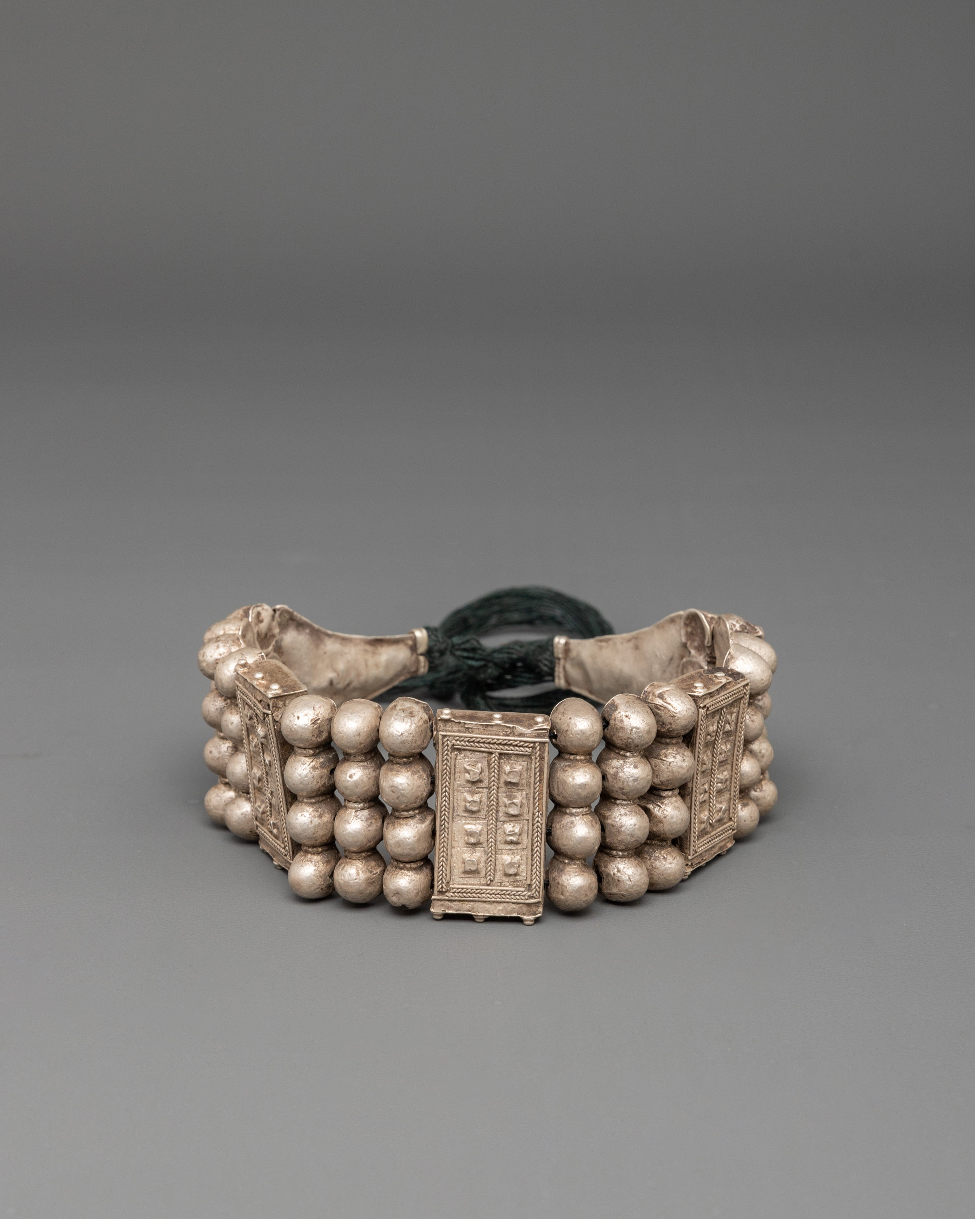 Traditional Himalayan Silver Bracelet | Timeless Ethnic Masterpiece
