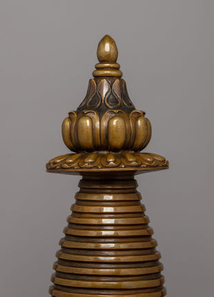 Copper Body Kadampa Chaitya | Sacred Tibetan Buddhist Stupa