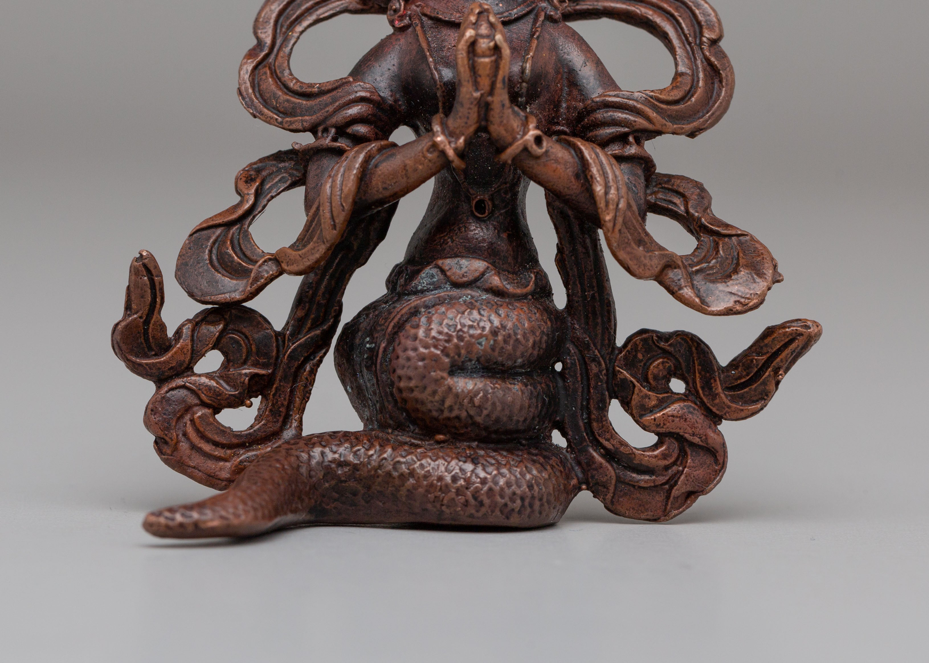 Nagkanya Goddess Statue | Copper Tibetan Deity Figurine