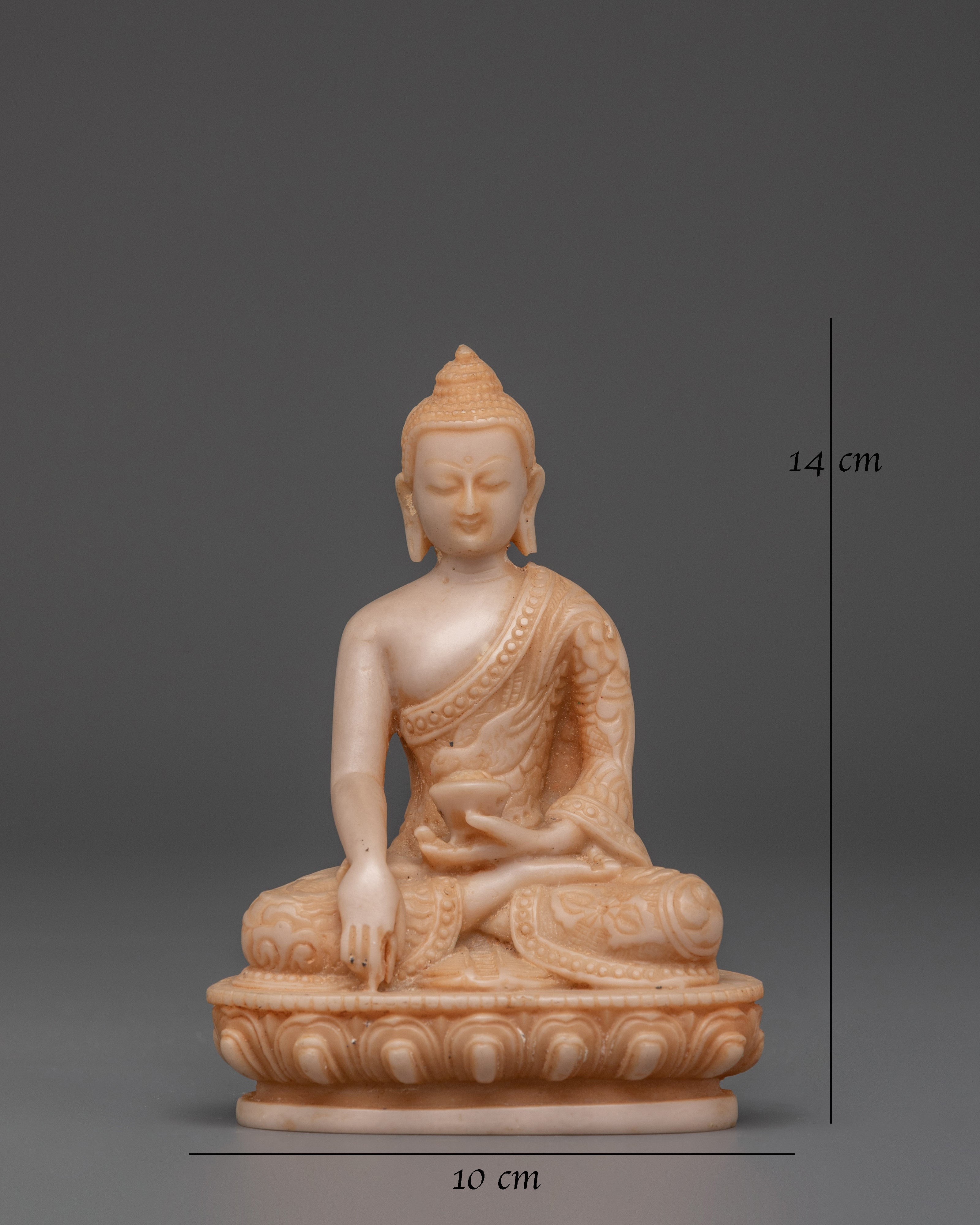 Meditating Shakyamuni Buddha Statue | Handcrafted Ceramic Spiritual Decor