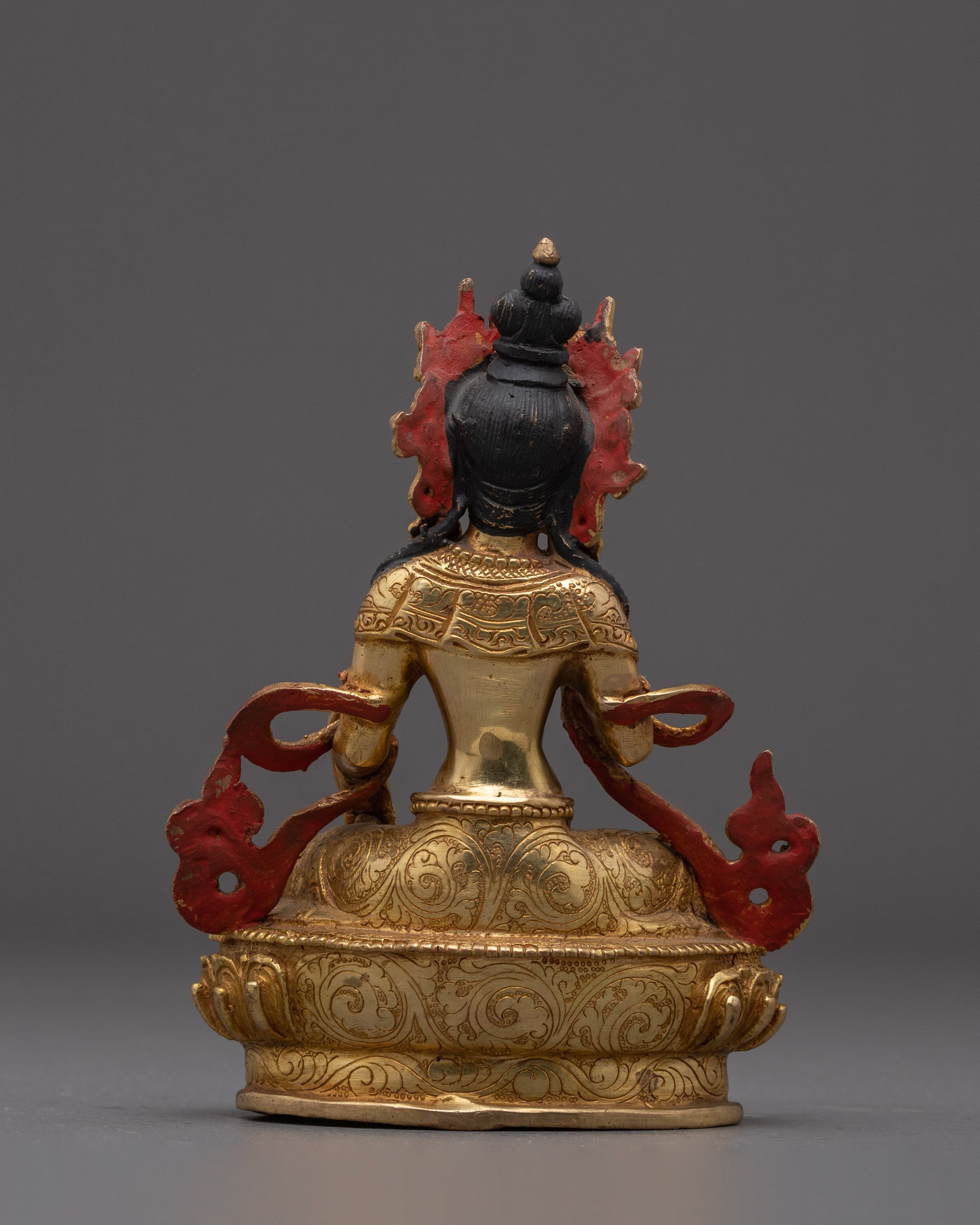 Kshitigarbha Gold Plated Statue | Statue for Spiritual Protection