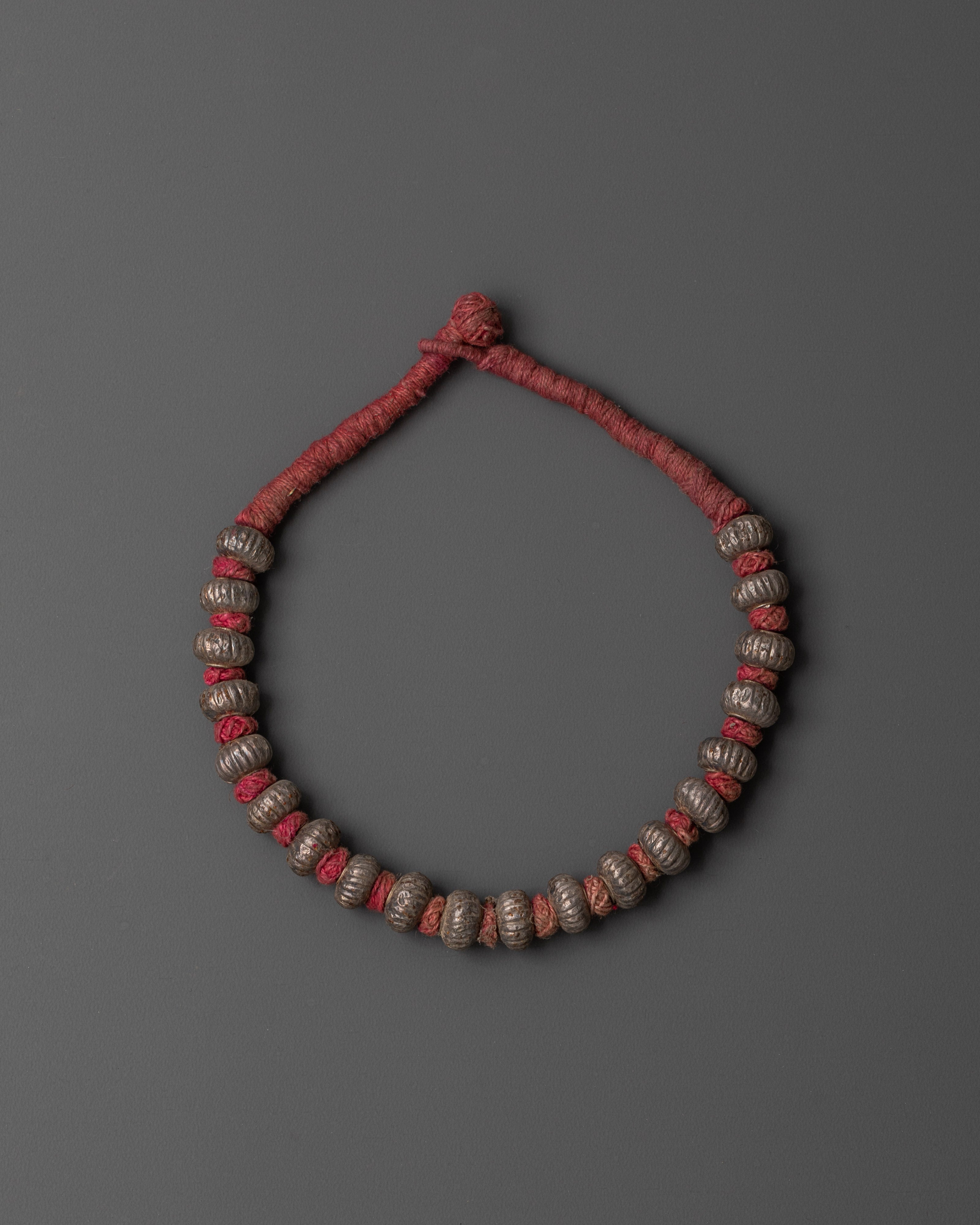 Traditional Silver Mala | Beads for Mindfulness, Protection and Spiritual Practice