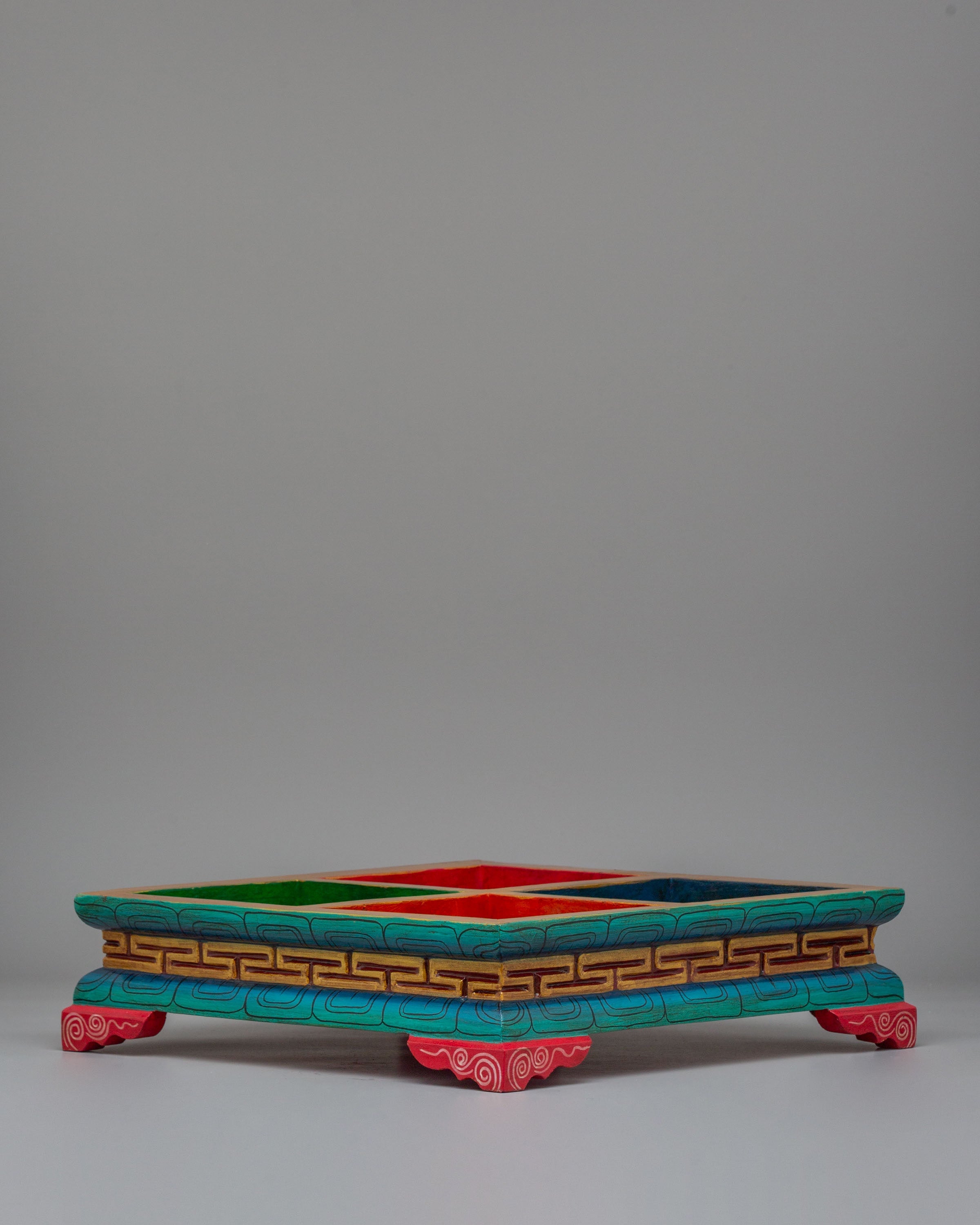 Spiritual Tibetan Tray | Traditional Himalayan Artwork