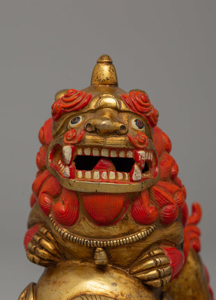 Handicrafted Foo Dog Lion | Buddhist Sacred Decor