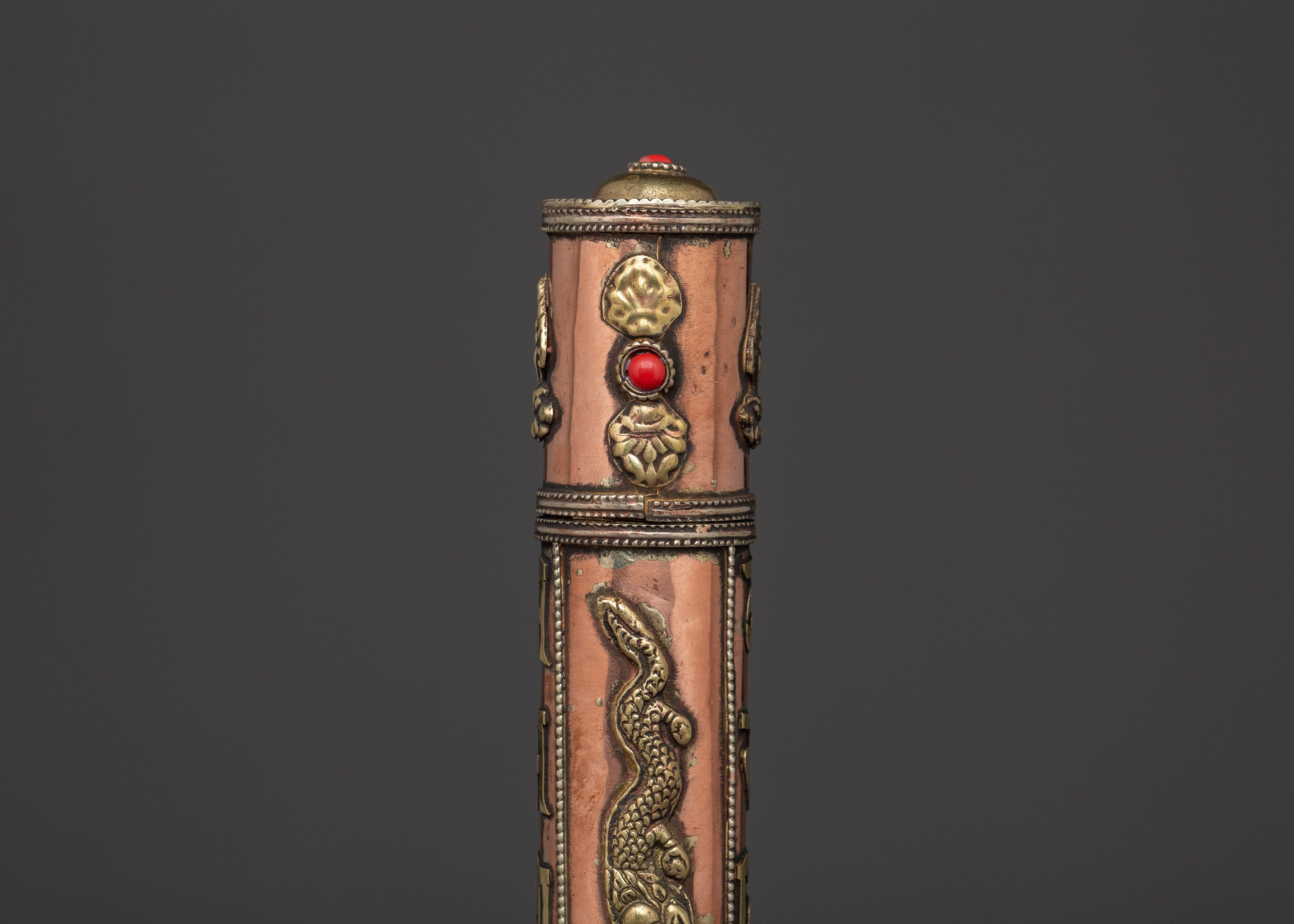 Travel Incense Container | Handcrafted Copper and Brass Holder