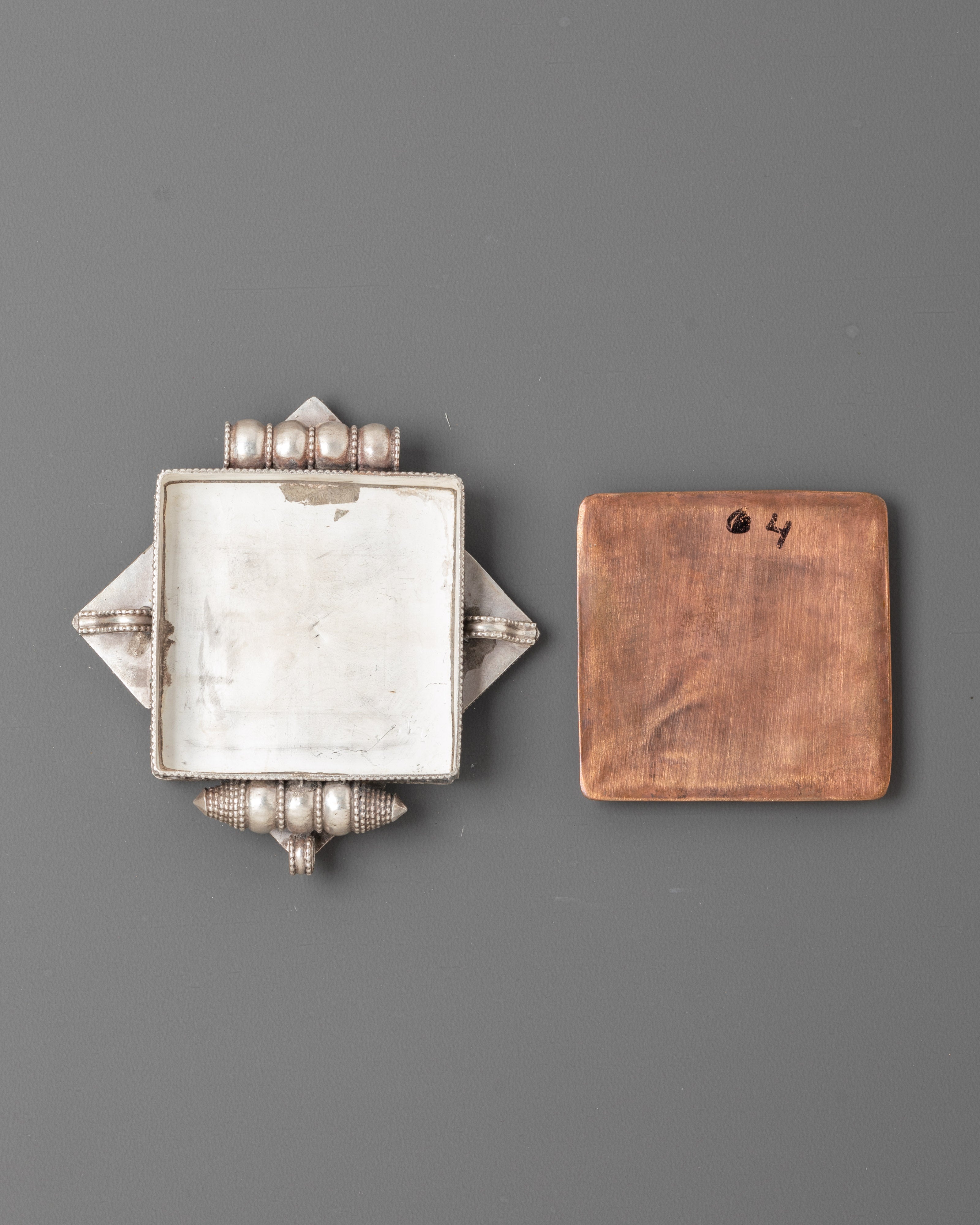 Handcrafted Buddhist Amulet Ghau Locket | Tibetan Silver Prayer Box Pendant