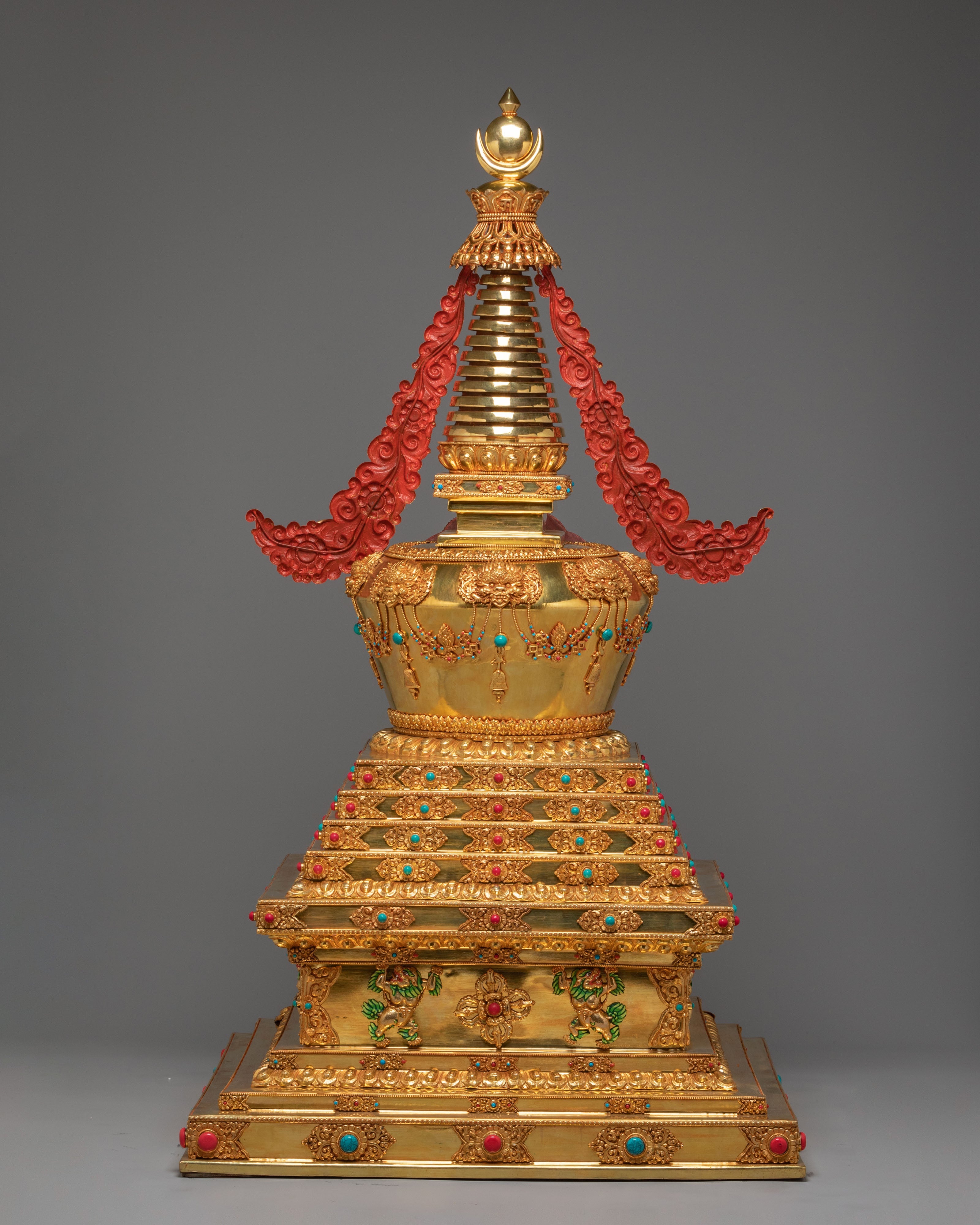 Traditional Spiritual Enlightenment Stupa | Handmade Buddhist Shrine