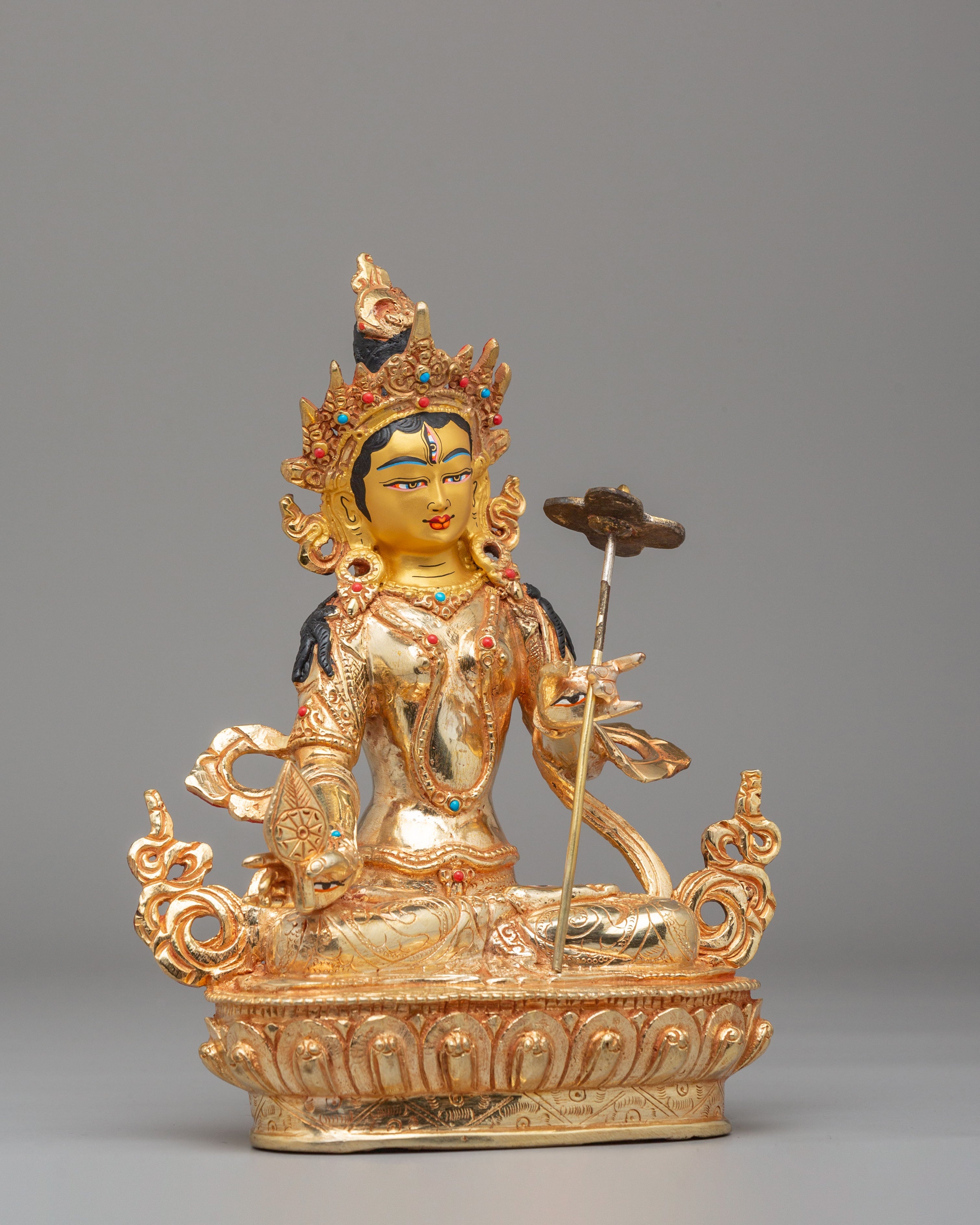 Buddhist White Umbrella Deity Statue | Sacred Meditation Sculpture