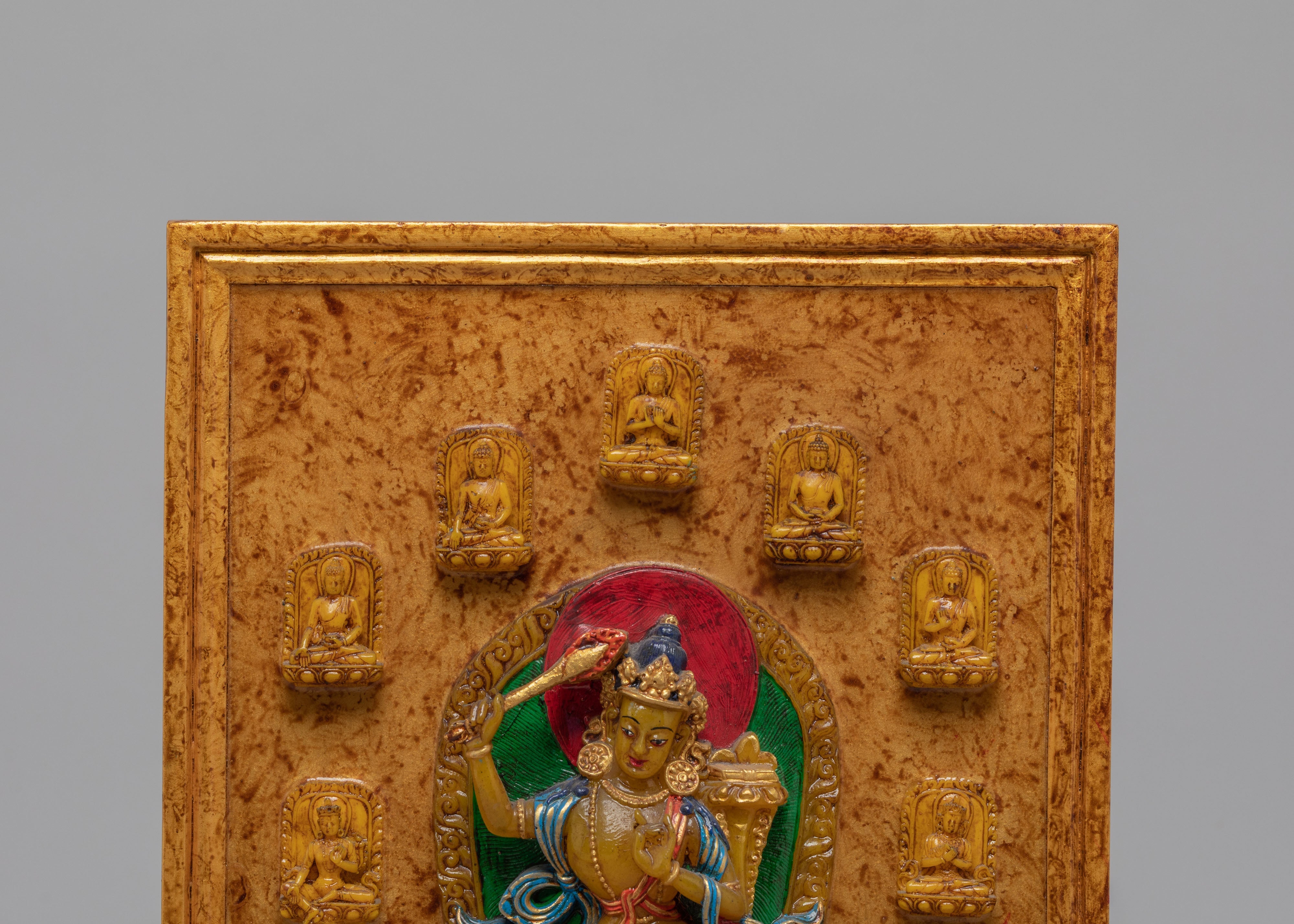 Sacred Wall Hanging Buddhist Deities | Stone Dust Epoxy Binding