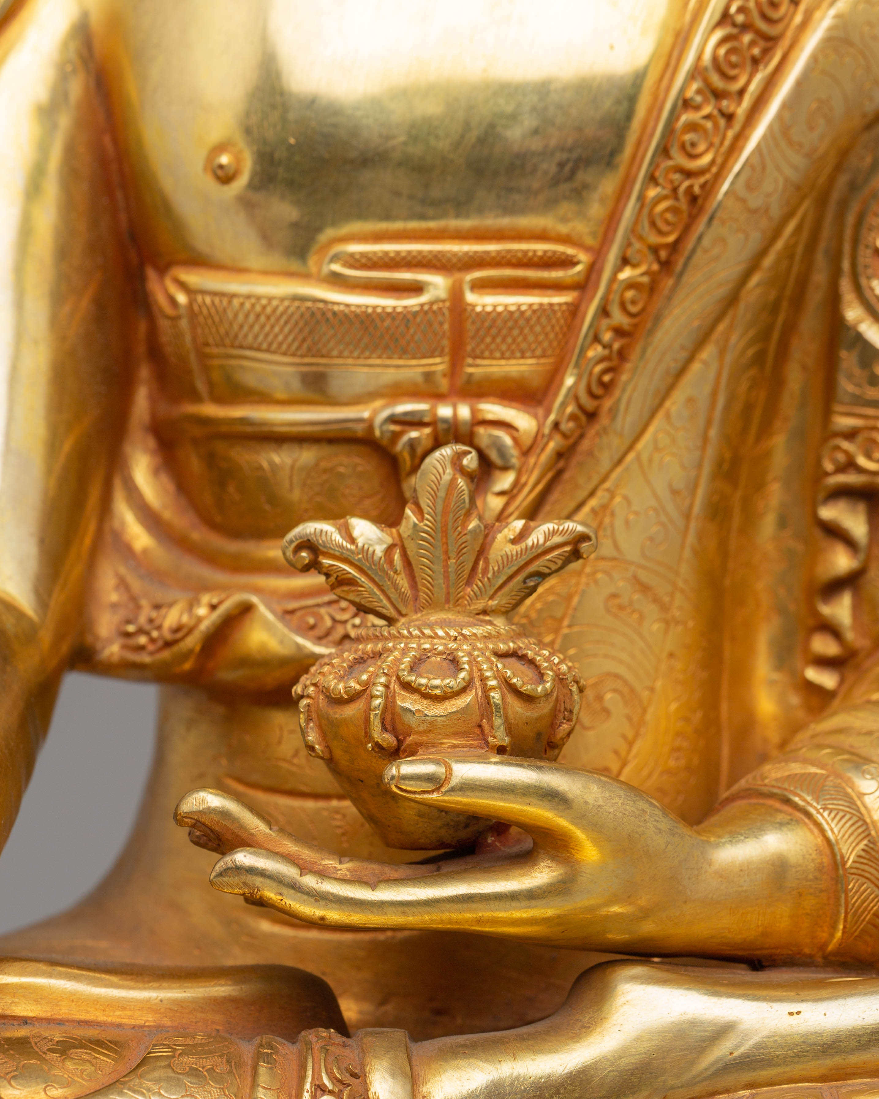 Tibetan Medicine Buddha Statue | Handmade Artwork