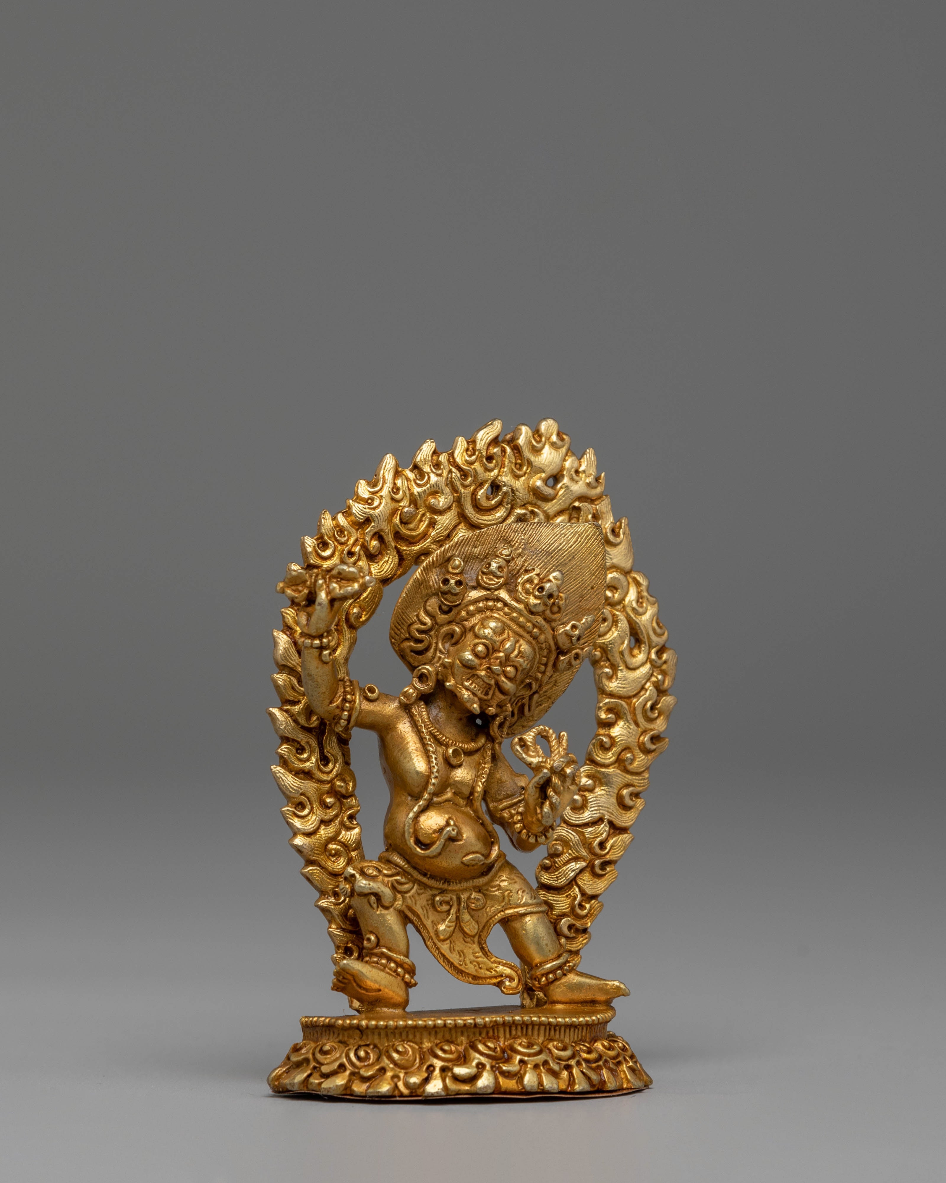 Wrathful Bodhisattva Vajrapani Sculpture | Powerful Buddha for Protection