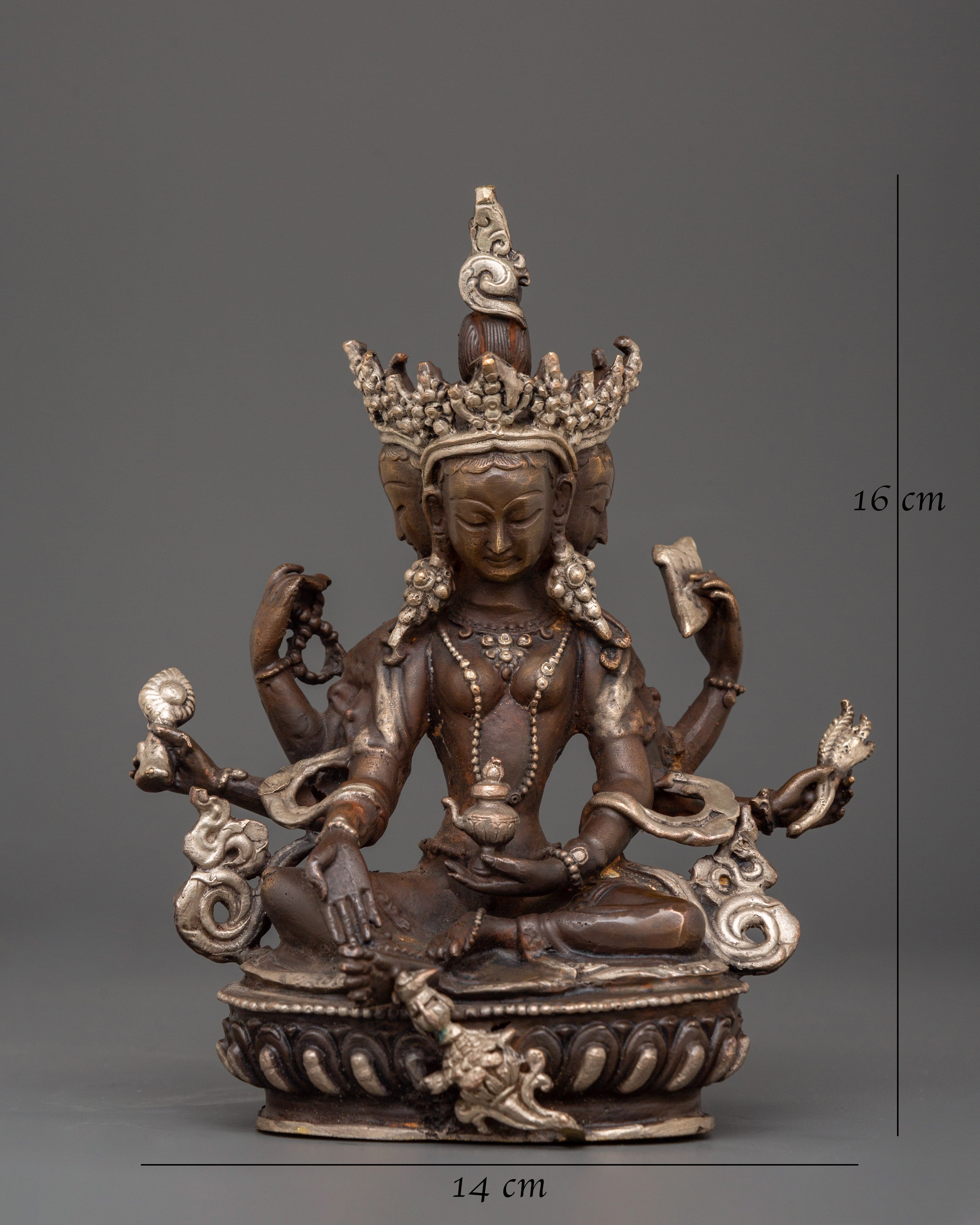 Vasudhara Tibetan Buddhist Sculpture | Goddess of Abundance & Wealth