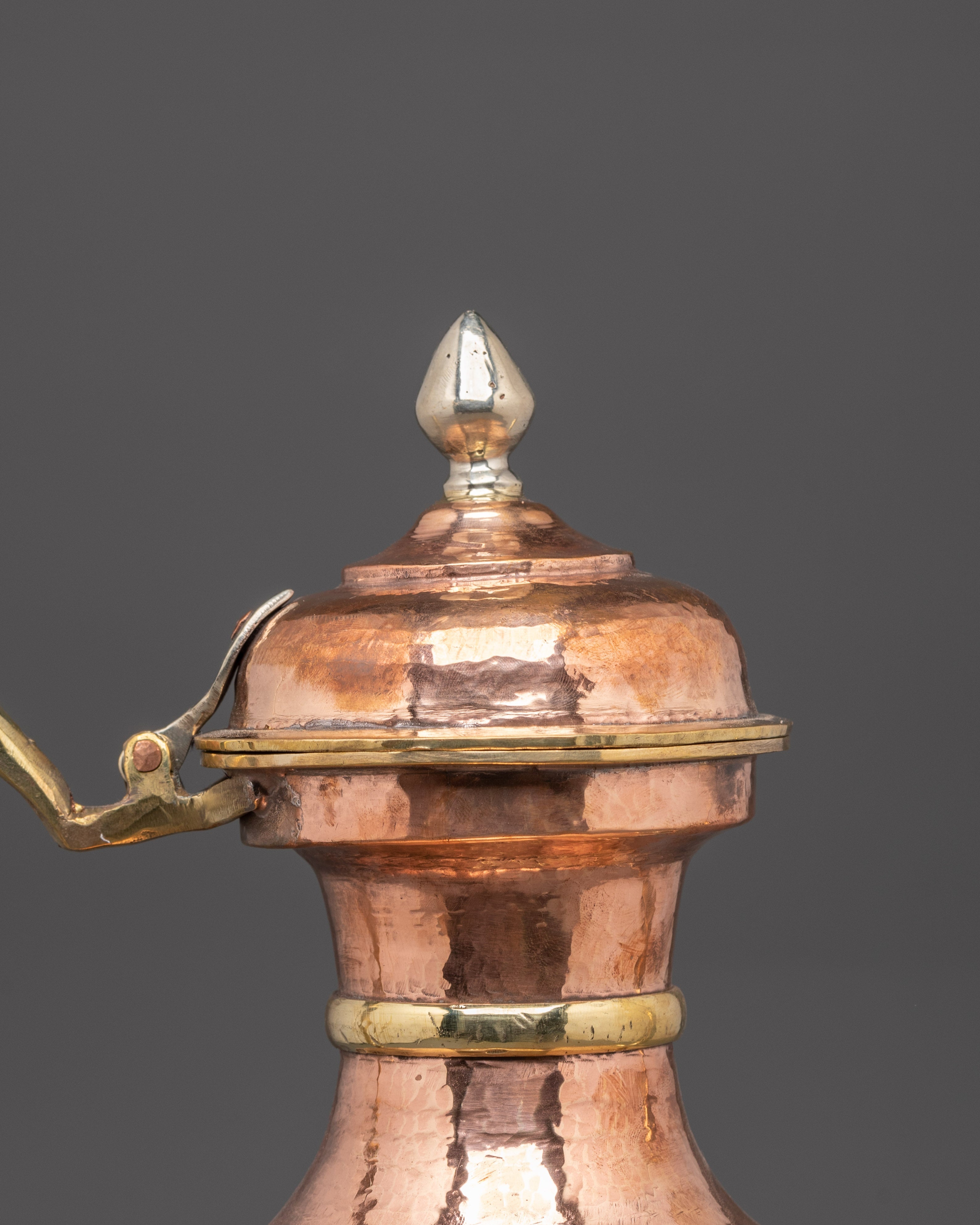 Traditional Copper Teapot | Decorative Tibetan Tea Kettle