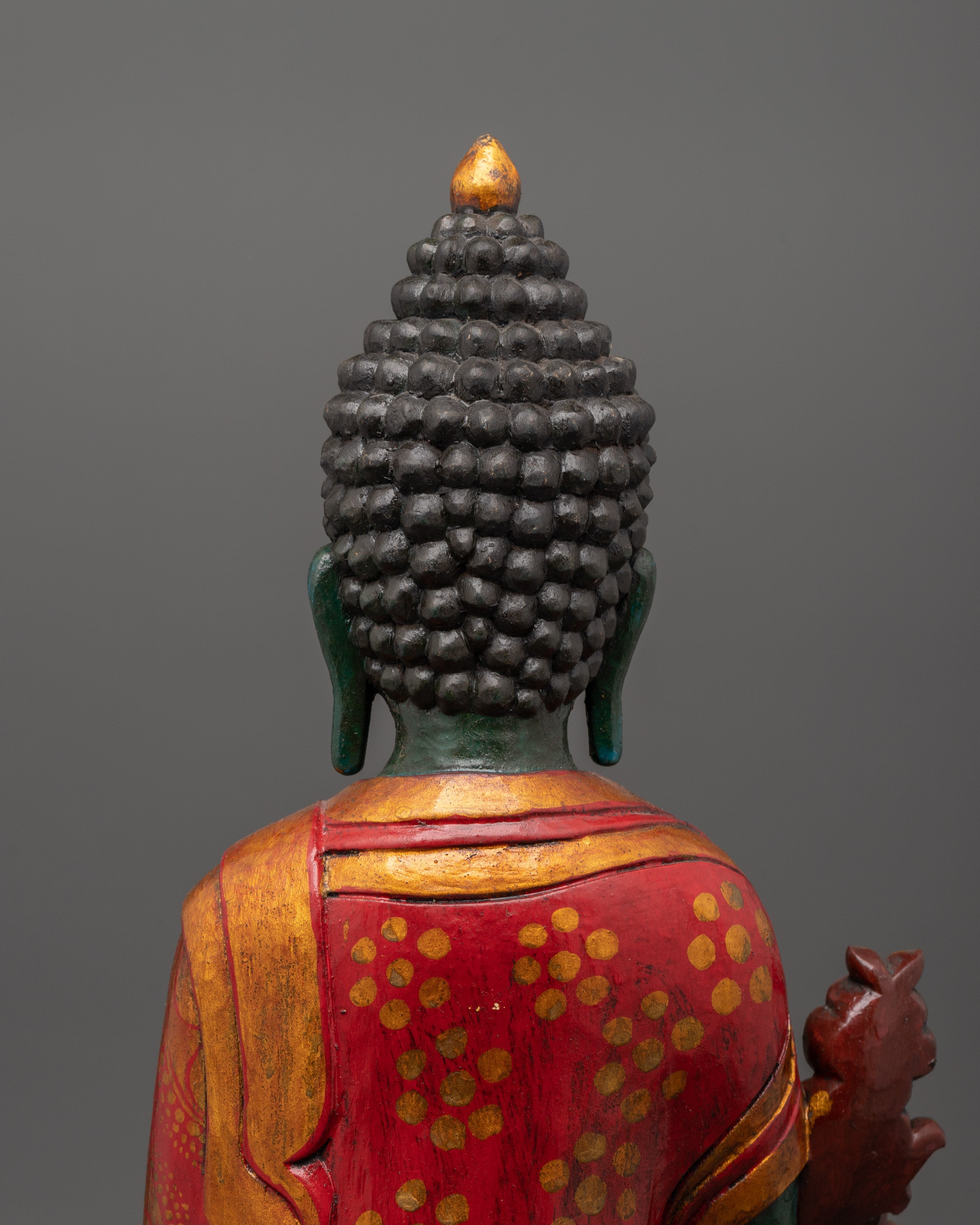 Wooden Medicine Buddha Statue | Symbol of Healing & Compassion