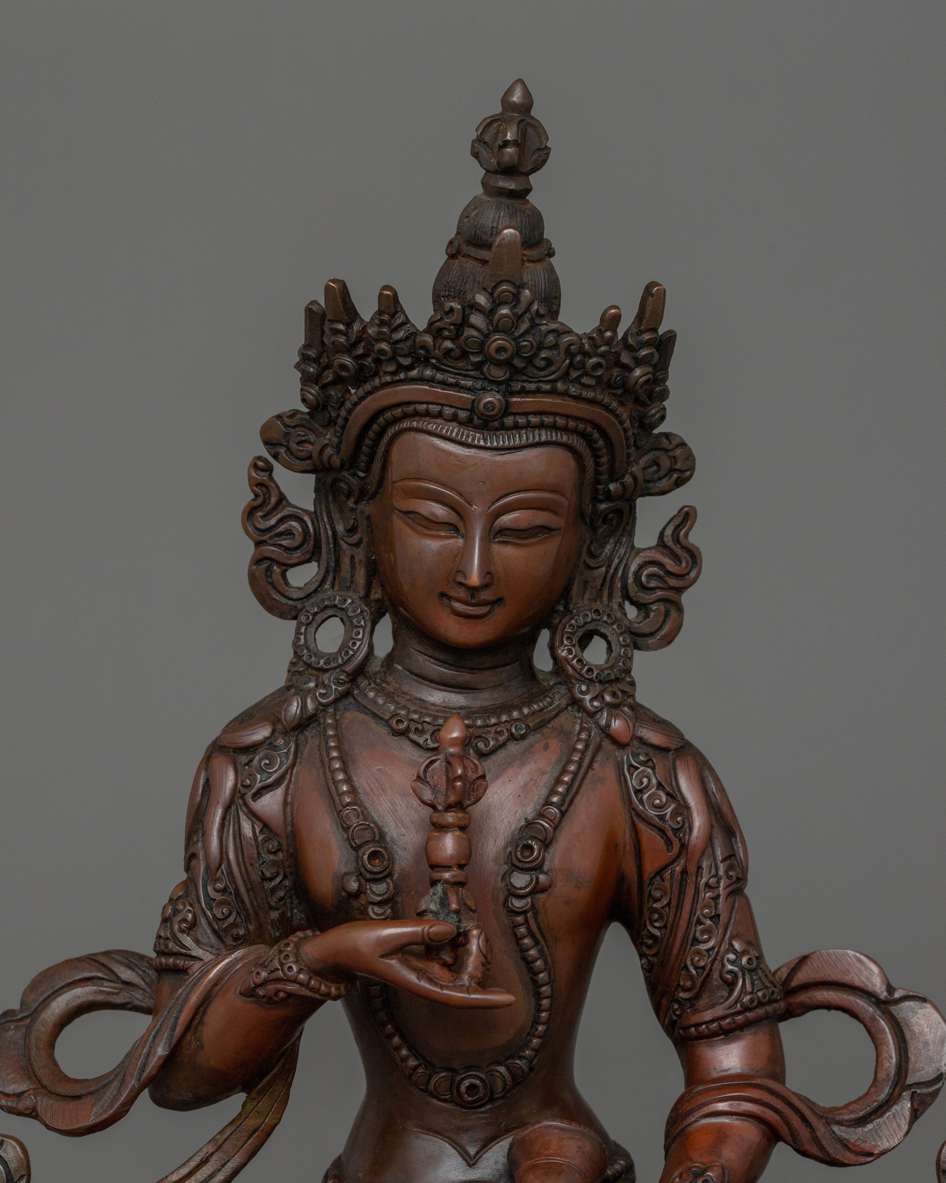 Tibetan Vajrasattva Idol Statue | Himalayan Spiritual Artwork