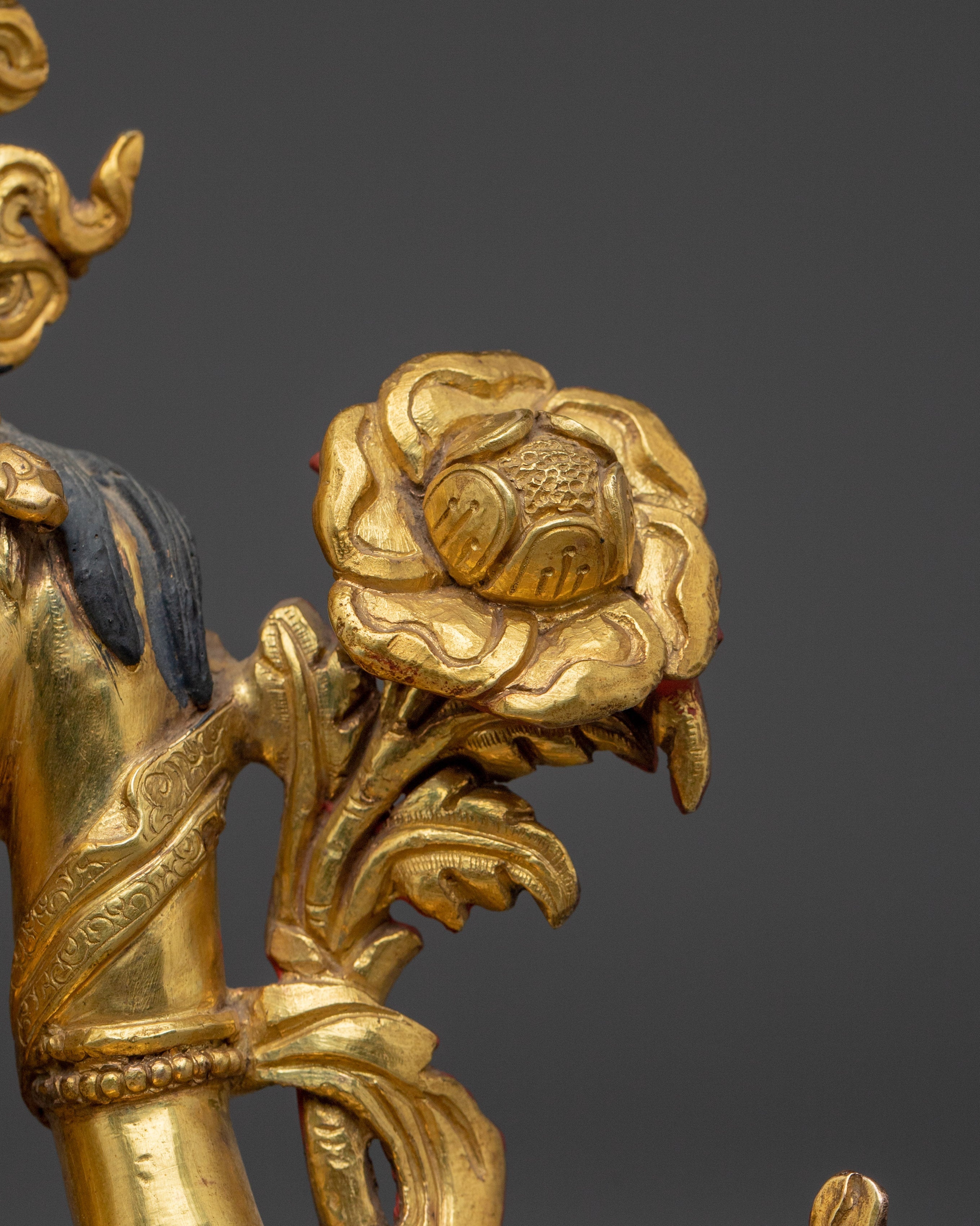 Golden Two Armed Chenrezig Statue  | Spiritual Enlightenment