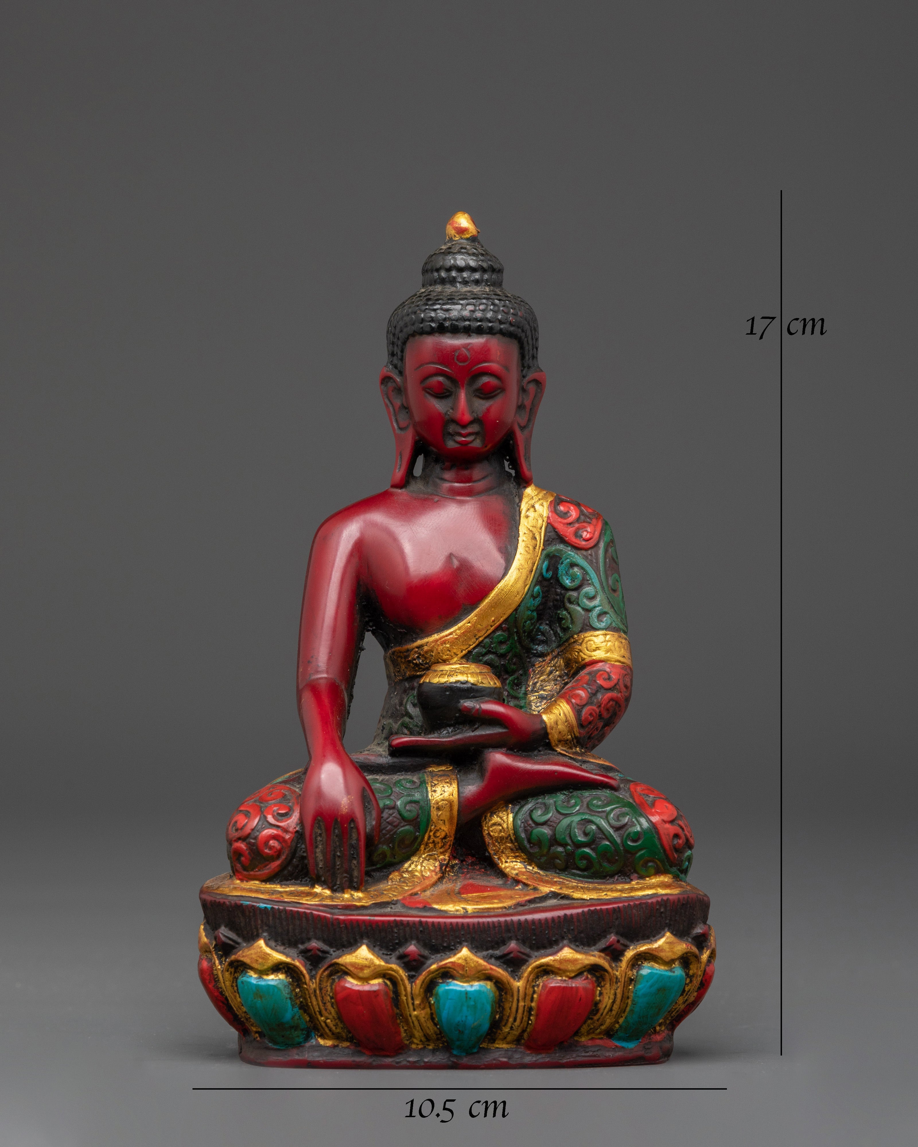 Tibetan Shakyamuni Buddha Sculpture | Handcrafted Ceramic Buddha Statue