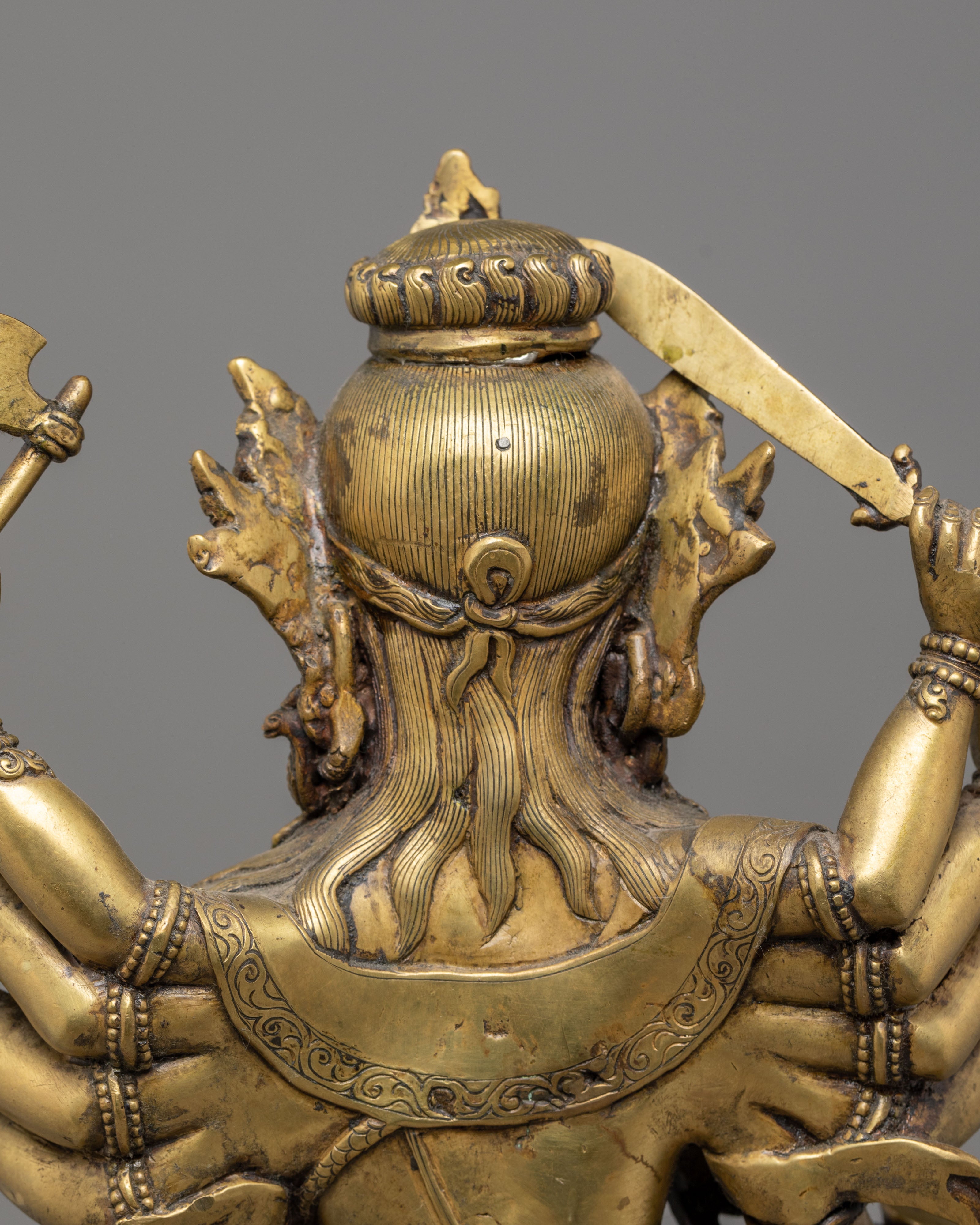 Handmade Nityanath Shiva Statue with Nandi | Bronze Mahadev Sculpture