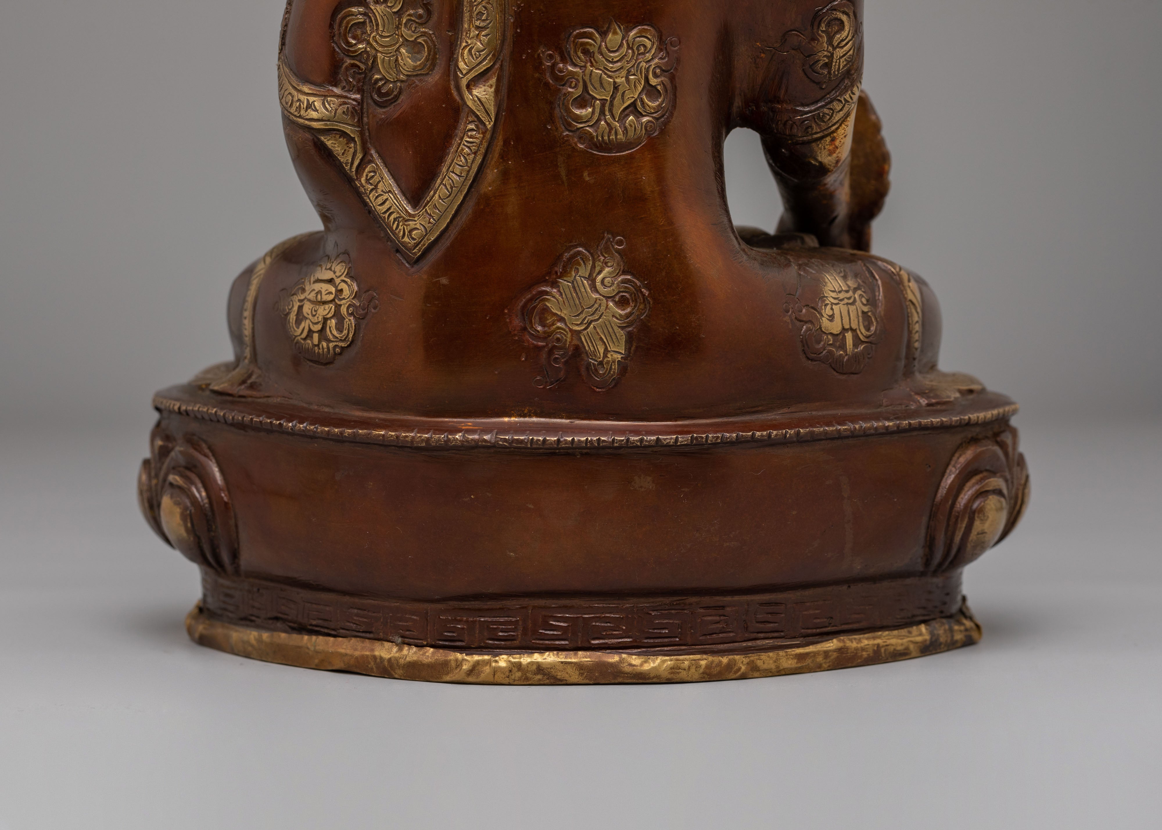 Scared Medicine Buddha Buddhist Statue | Handcrafted Brass Sculpture