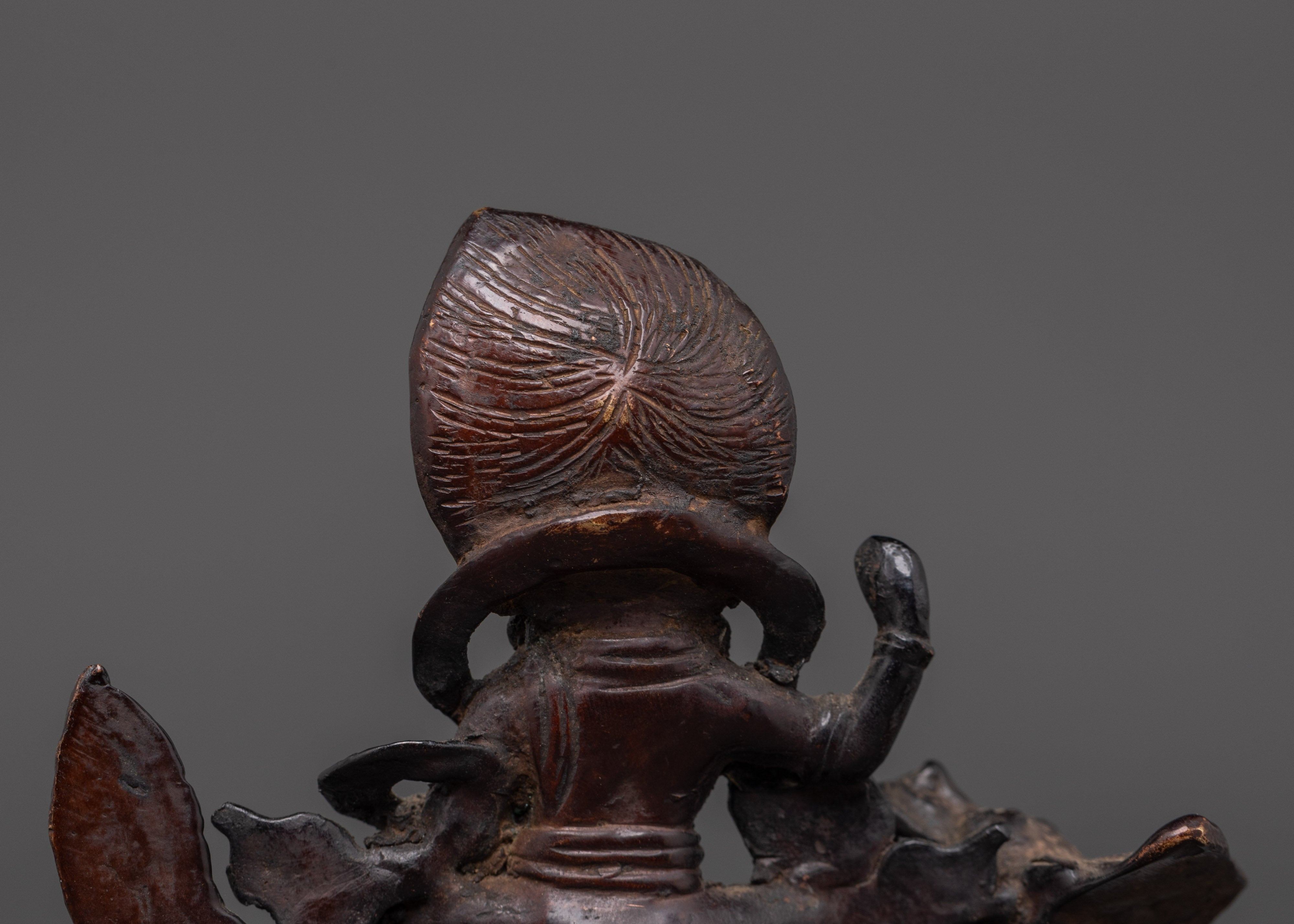 Oxidized Copper White Dzambhala Statue | Wealth and Abundance
