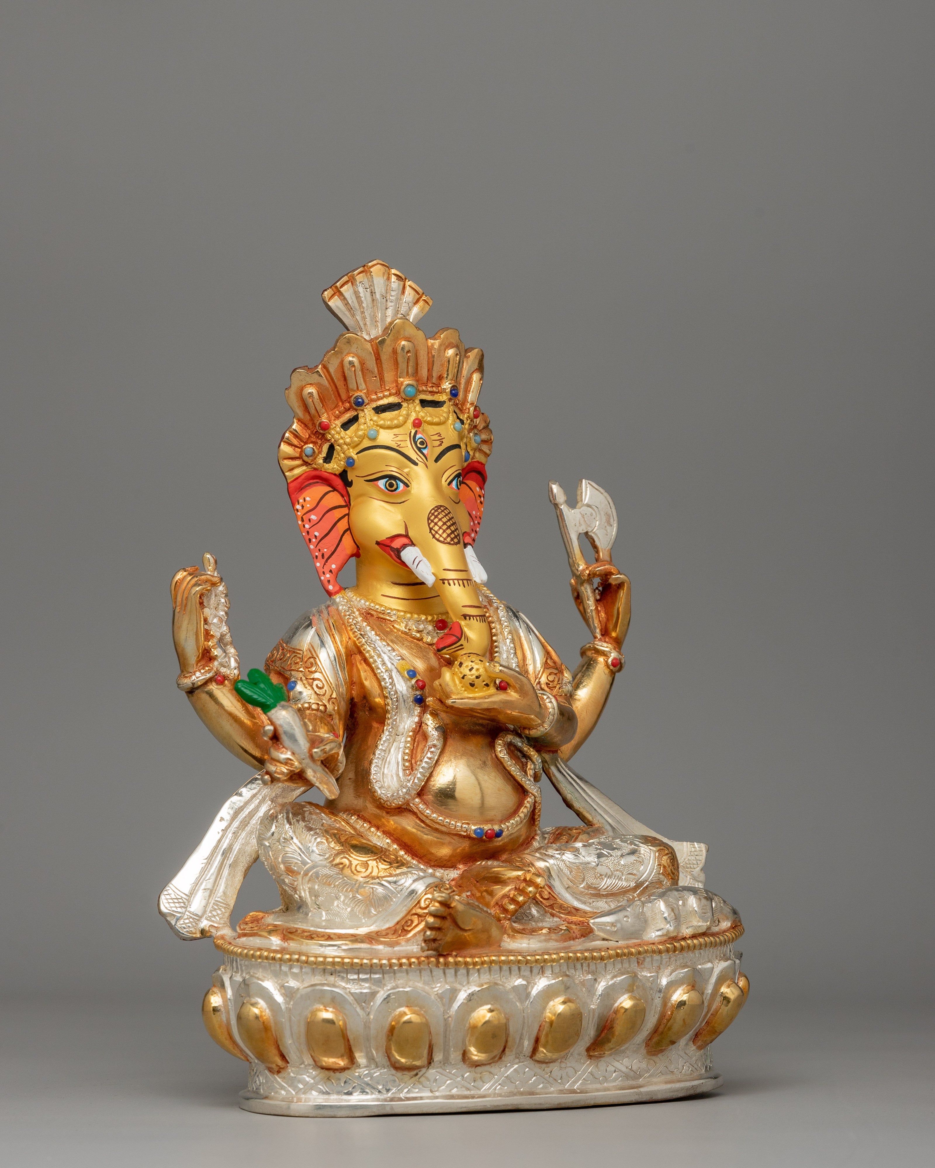 Ganesh Hindu Deity Statue | Religious Figure for Shrine