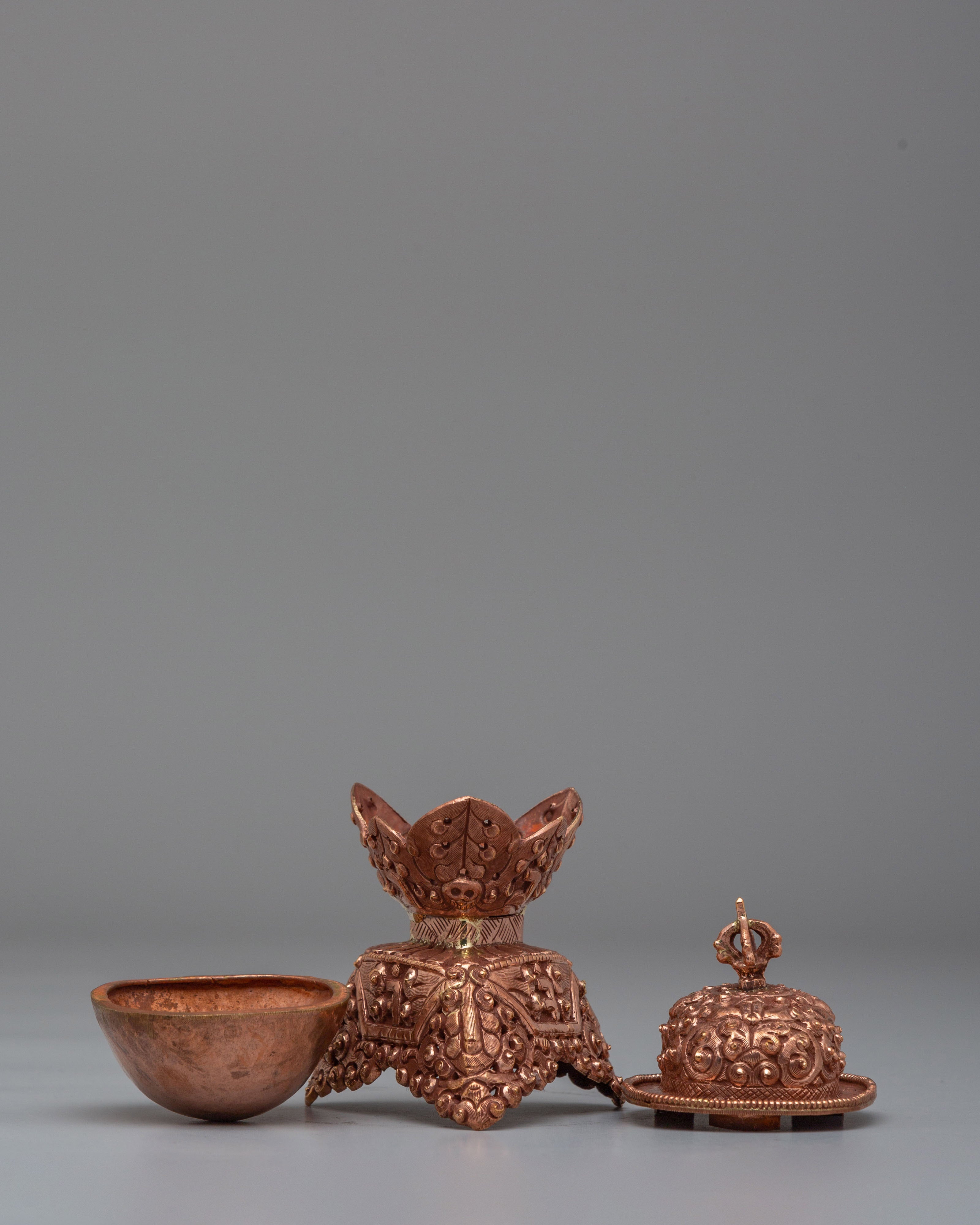 Traditional Skull Cup Set | Ritual Tool for Tantric Practices