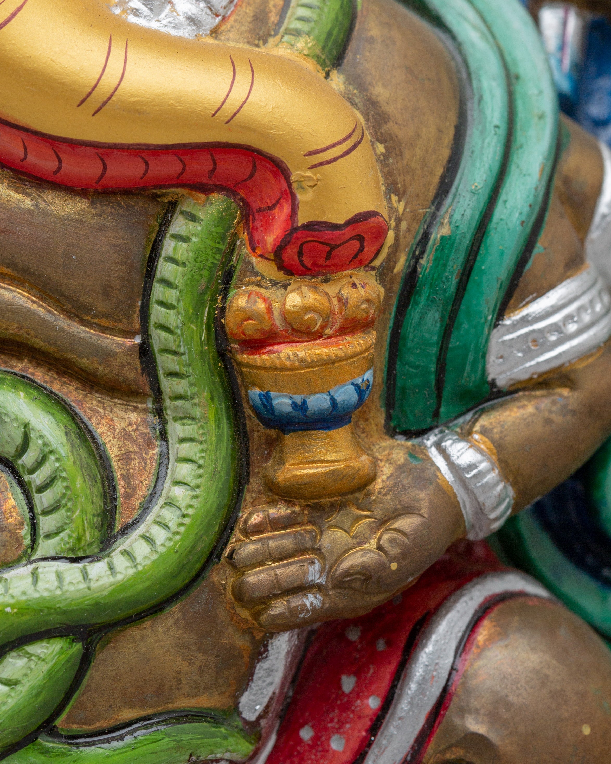 Handmade Ganesh Home Decor Statue | Hindu Elephant God Sculpture