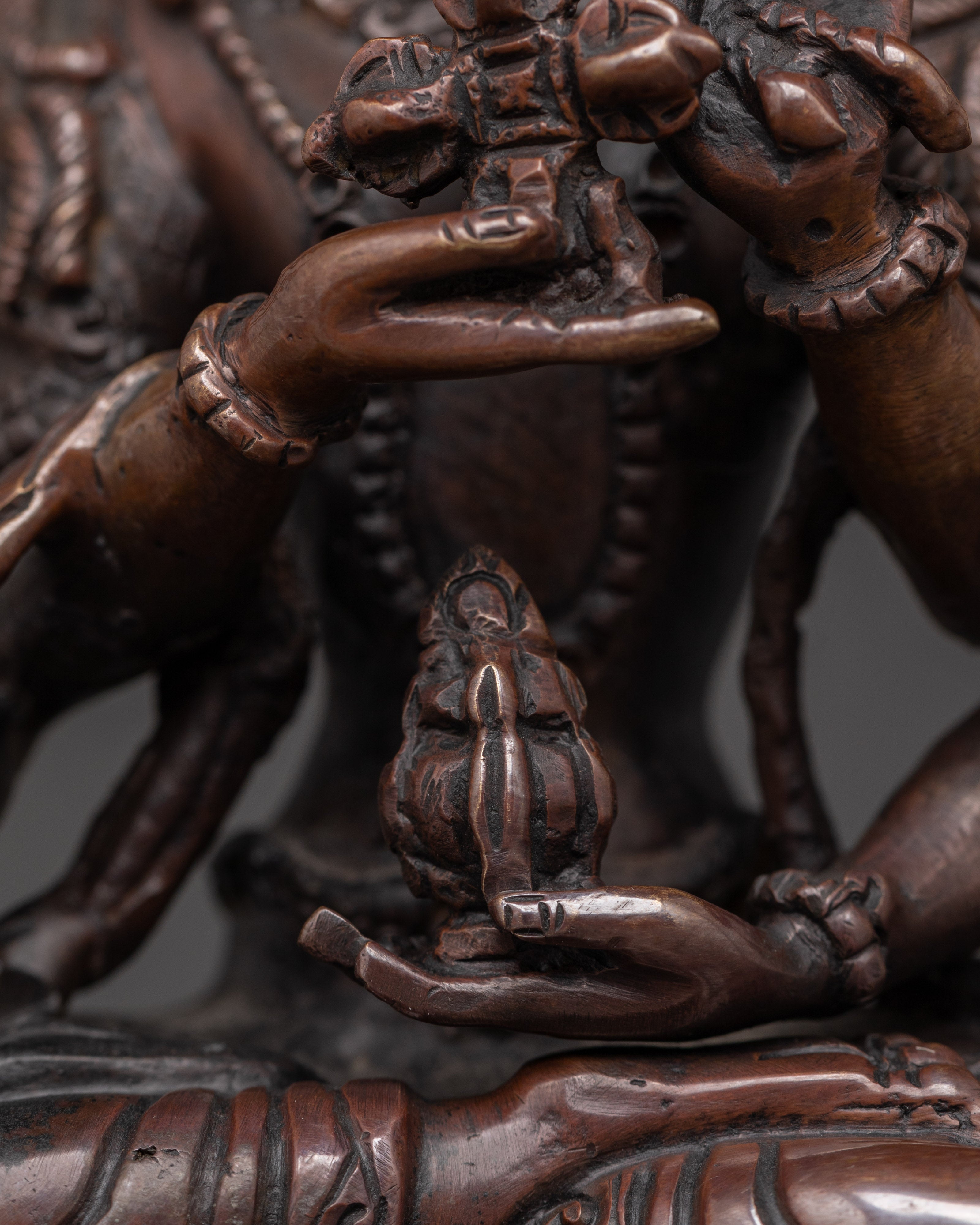 Copper Oxidized Namgyalma Statue | Tibetan Buddhist Deity Statue