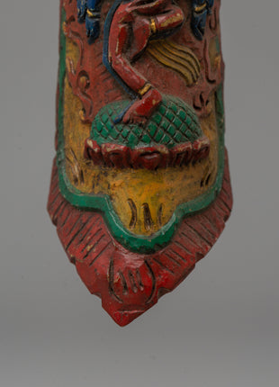 Hayagriva Apron Ornament | Buffalo Bone Tibetan Decor