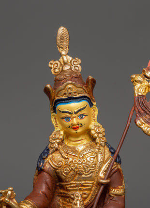 Tibetan Copper Padmasambhava Figure | Spiritual Power &amp; Protection