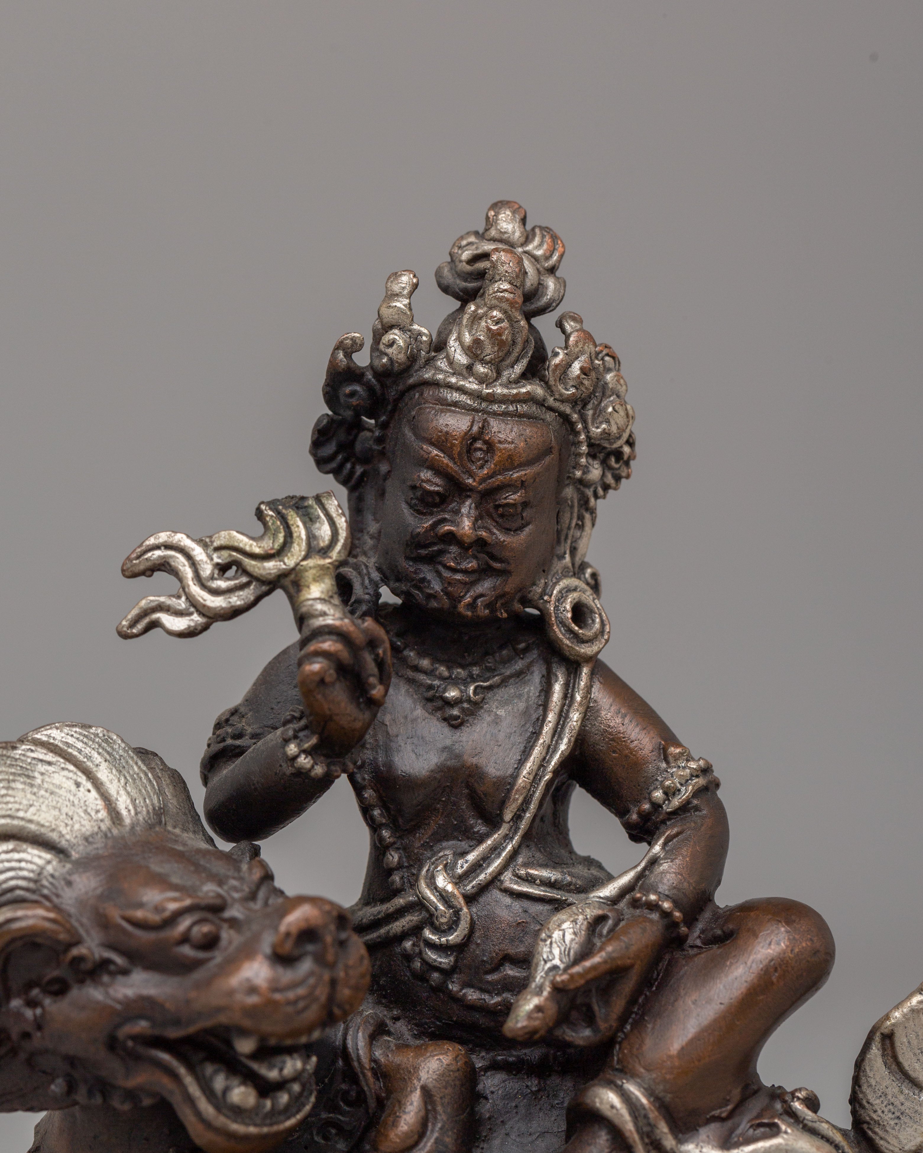 Buddhist Wealth Deity Namtoshe Sculpture | Tibetan Guardian Deity