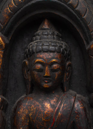 Handcrafted Shakyamuni Buddha Bodhi Wood Statue | A Sacred Buddhist Sculpture