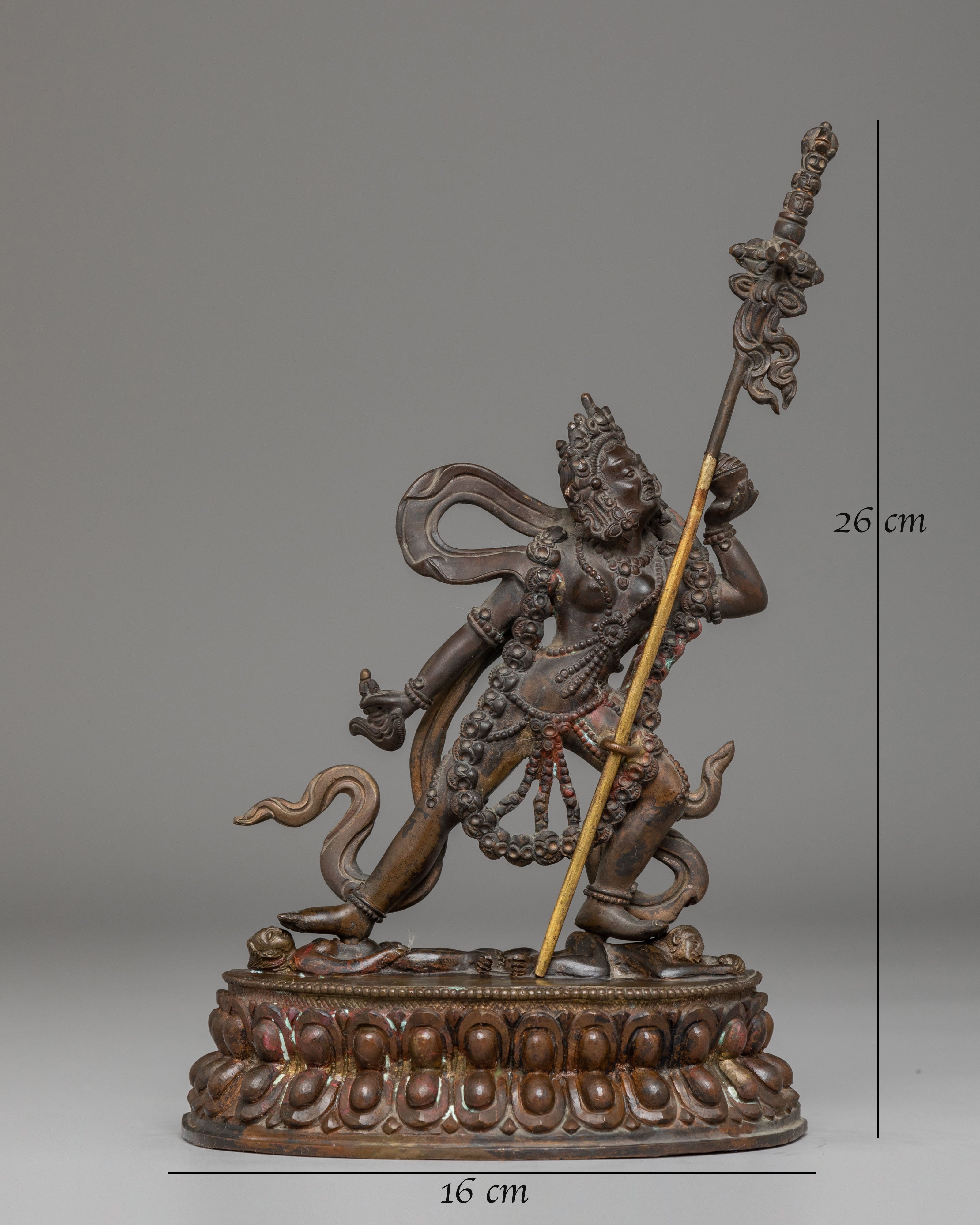 Oxidized Copper Statue of Vajrayogini | The Queen of the Dakinis