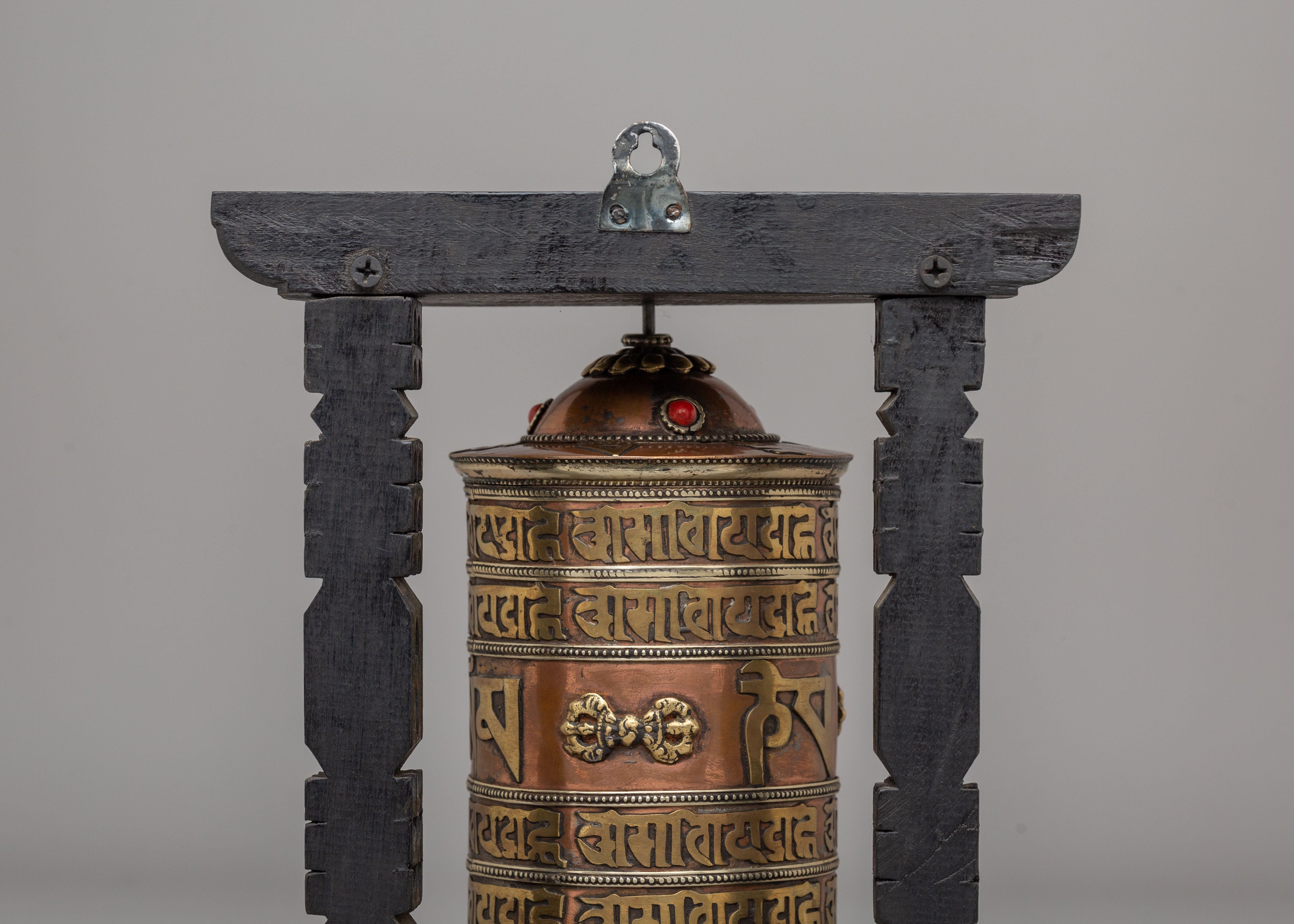 Buddhist Prayer Wheel For Altar | Tibetan Mantra Spinner