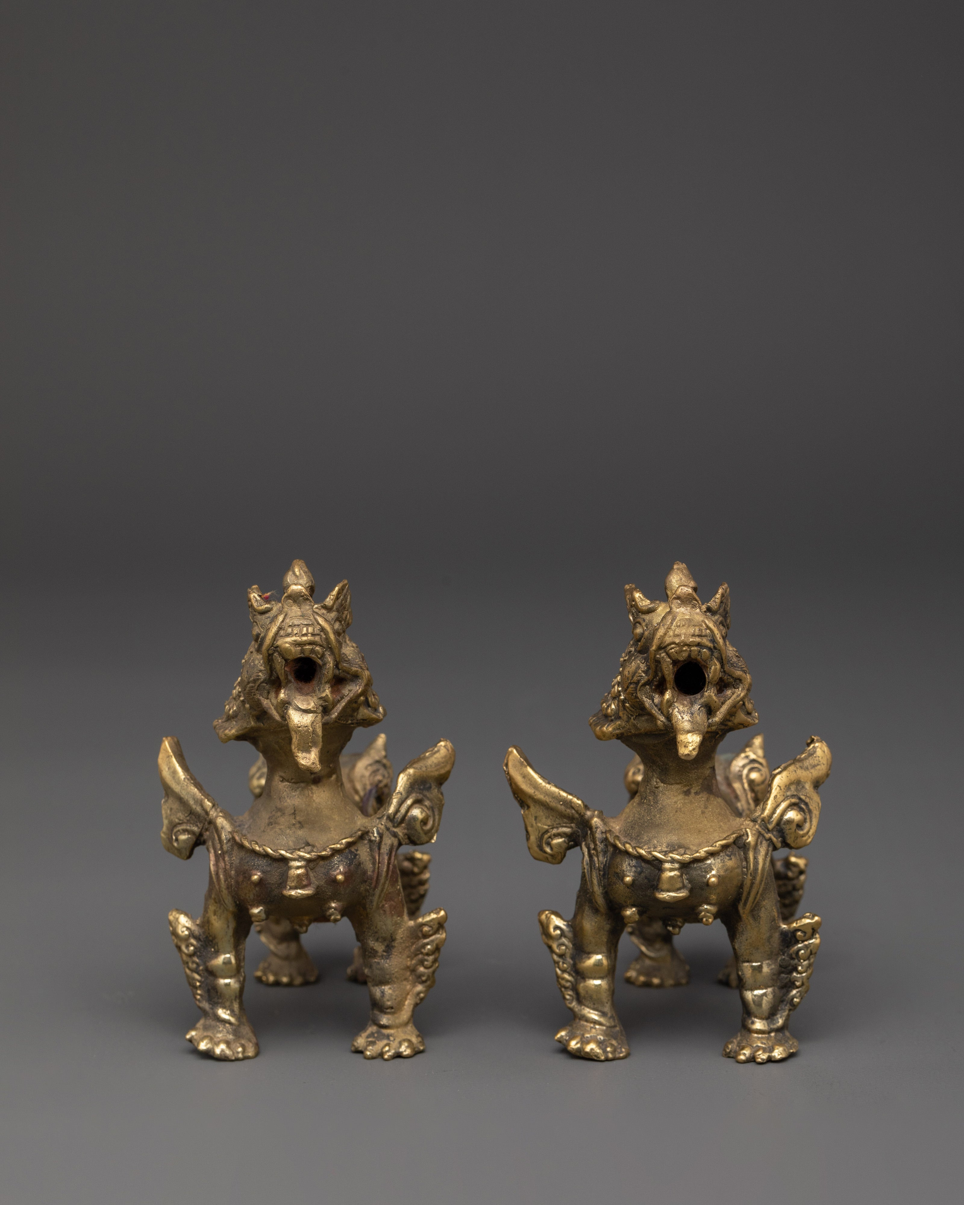 Handcrafted Brass Lion Set | Symbol of Strength and Protection