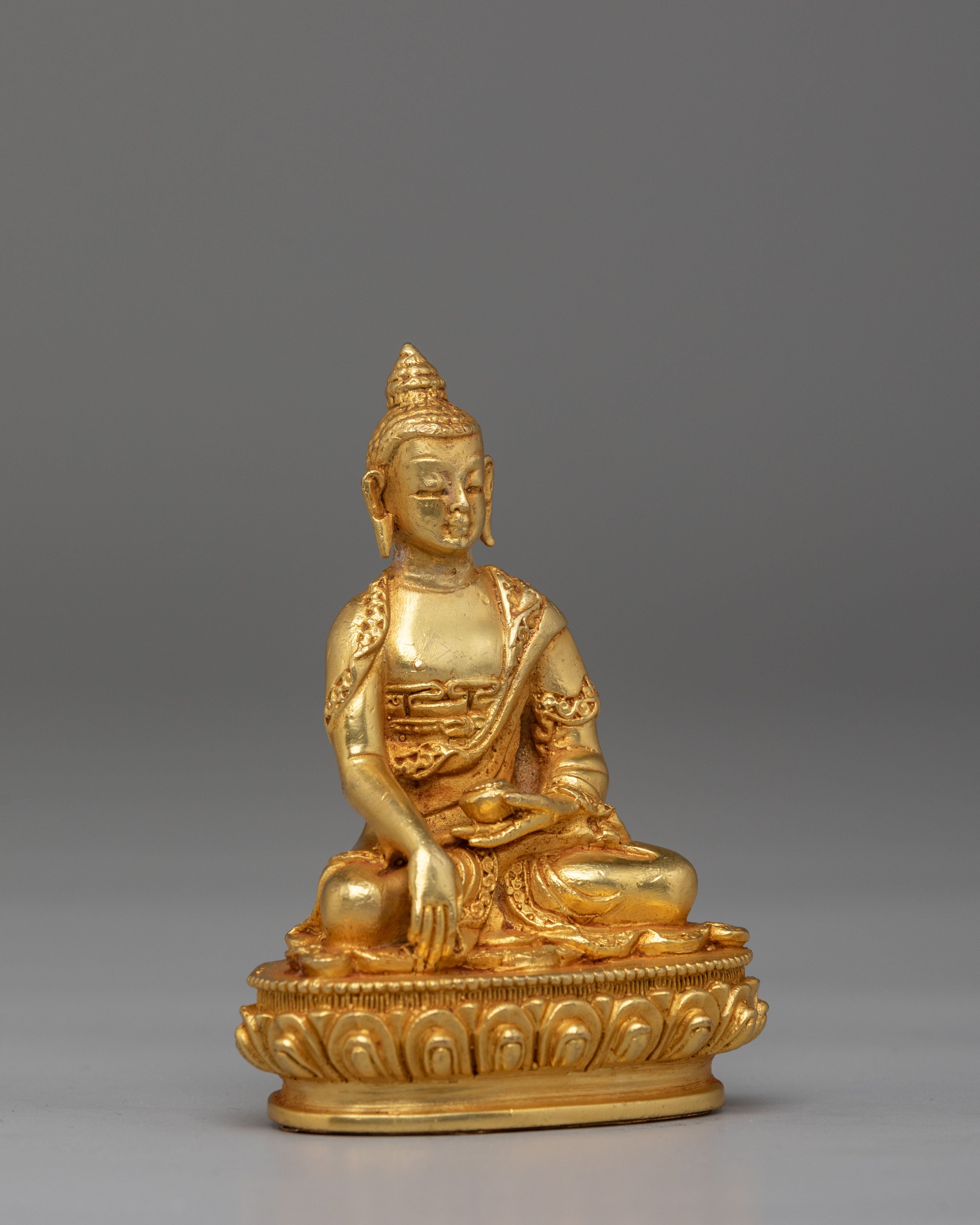 Handcrafted Two Buddha Set | Shakyamuni & Amitabha Buddha Figurines
