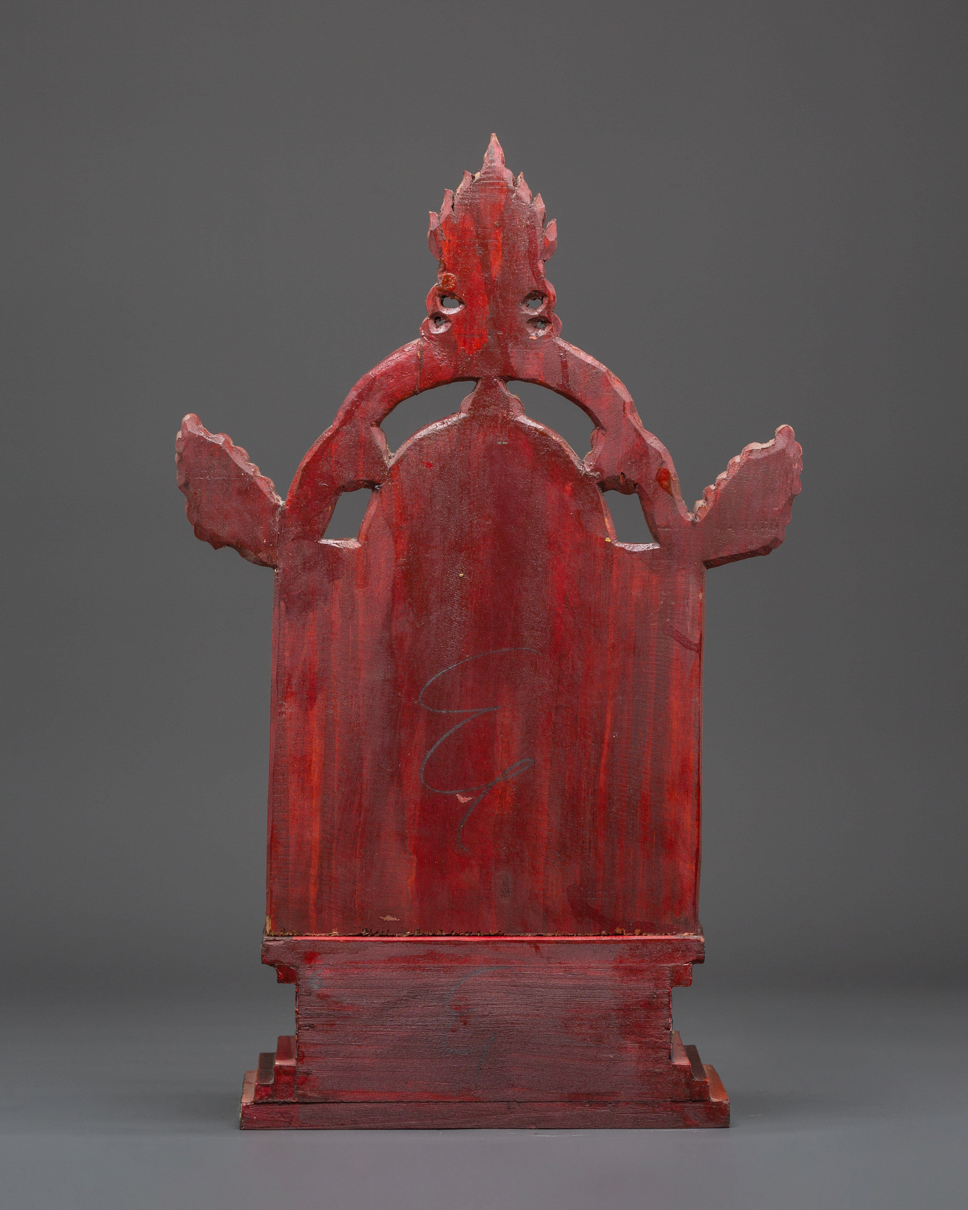 Handcrafted Wooden Throne for Statue | Tibetan Buddhist Altar Seat