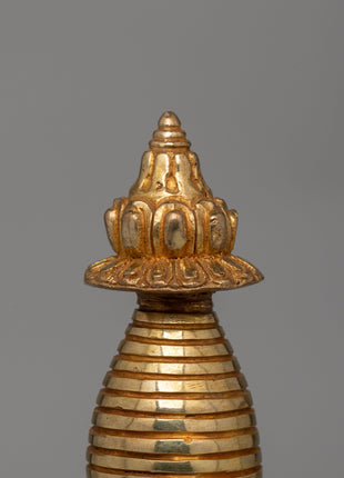 Traditional Buddhist Handmade Kadampa Stupa | Sacred Sculpture for Spiritual Growth and Peace