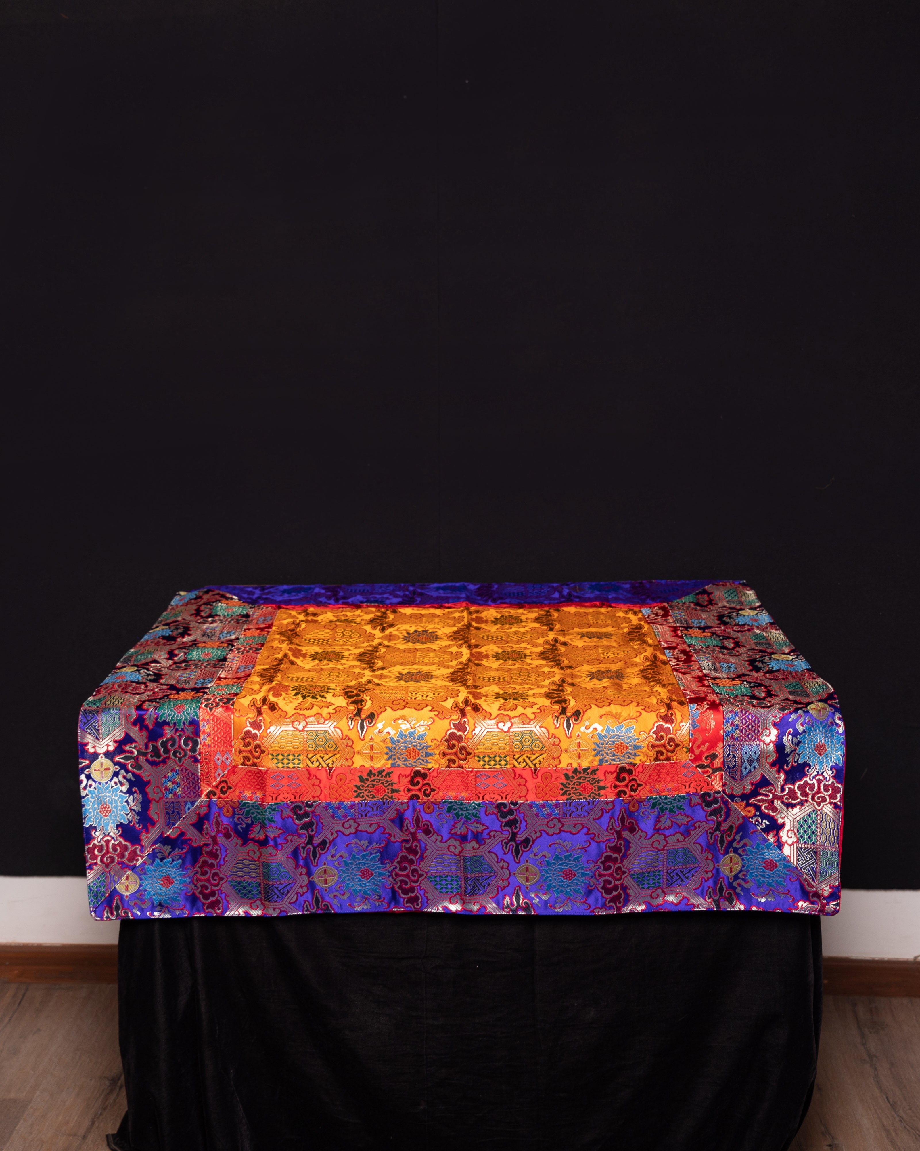 Tibetan Silk Table Cloth for Decor | Cover for Living Spaces & Sacred Areas