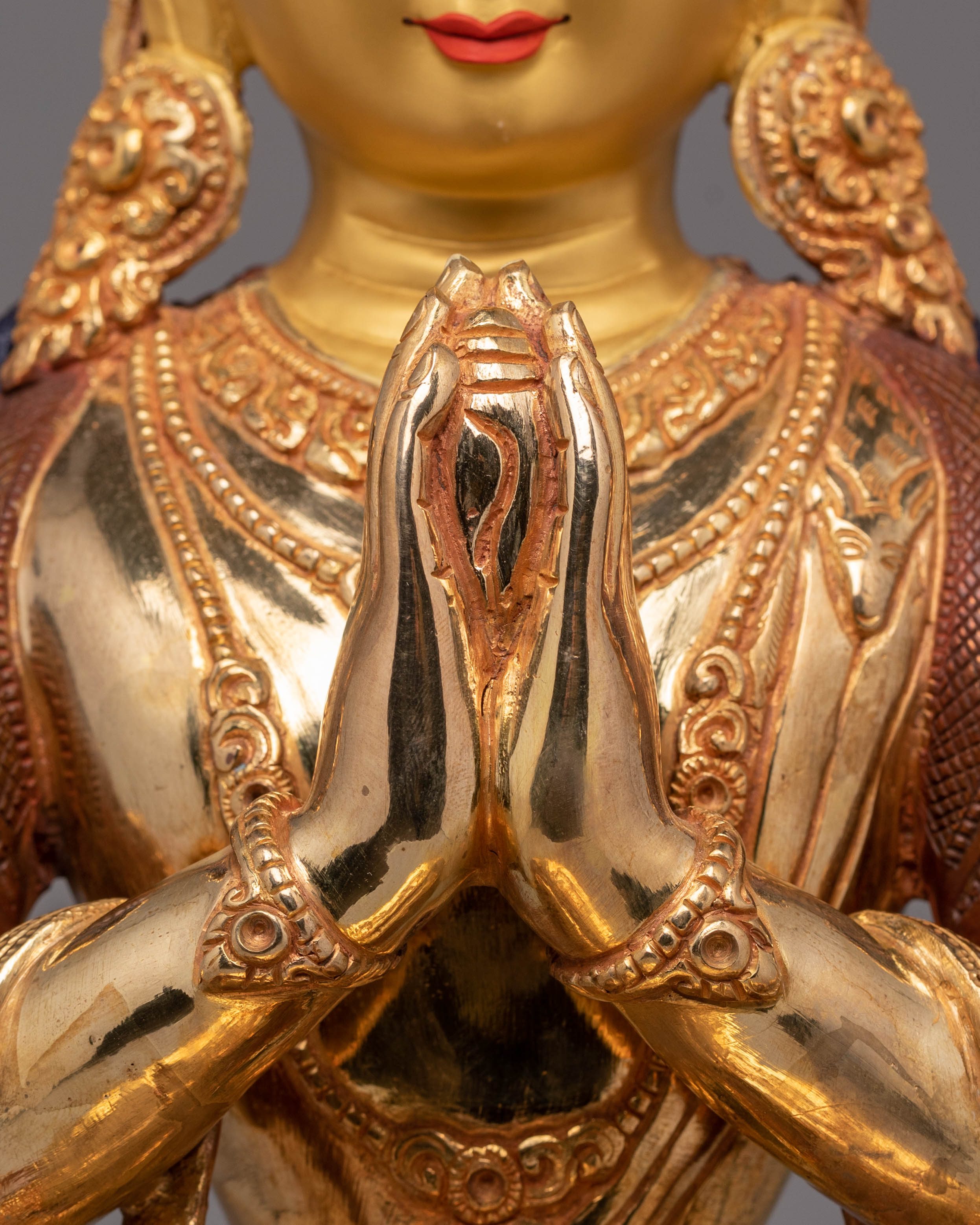 Handmade Bodhisattva Avalokiteshvara Statue | Buddhist Compassion Sculpture