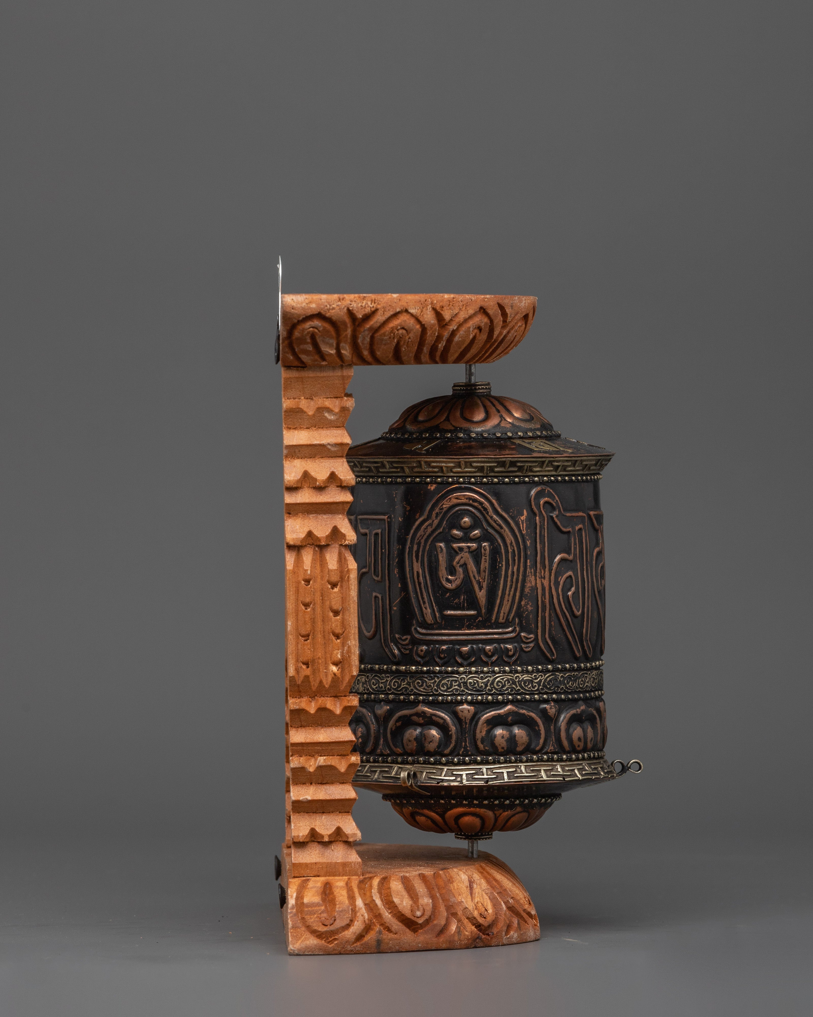 Buddhist Blessing Prayer Wheel | Decorative Spiritual Spinner for Ritual Use