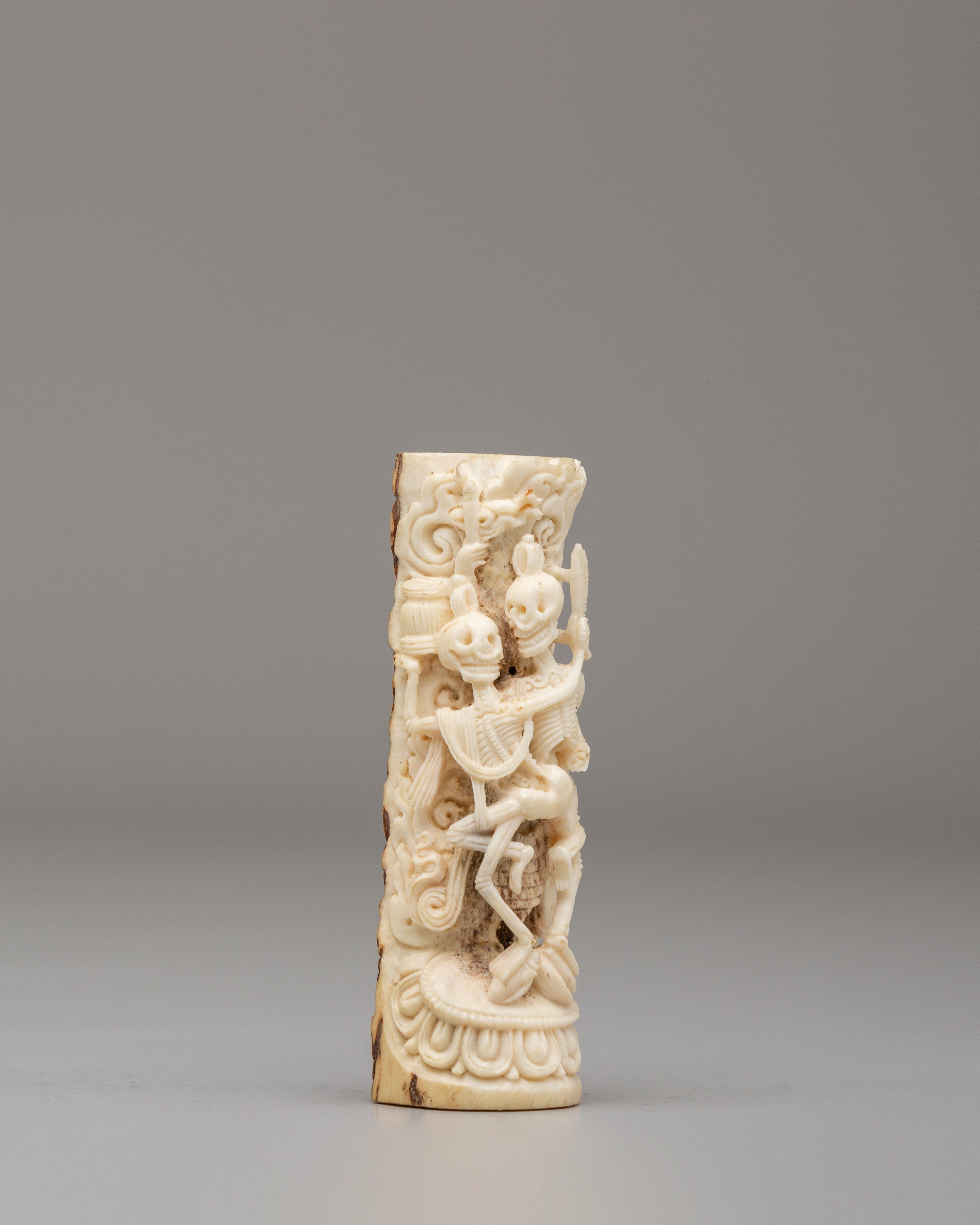 Traditional Citipati Bone Sculpture | Sacred Ritual Object