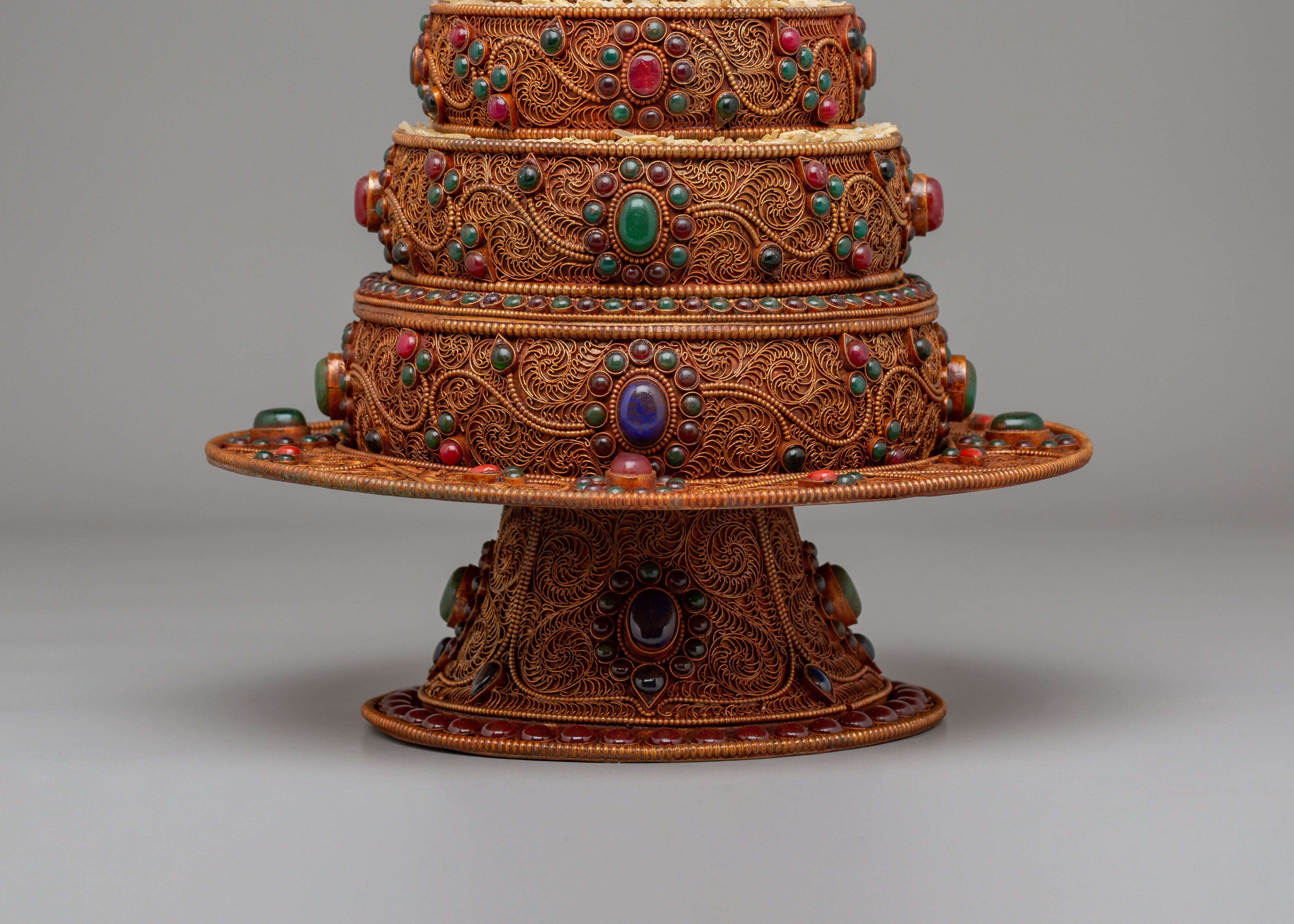 Tibetan Altar Mandala Offering | Spiritual Meditation Decor