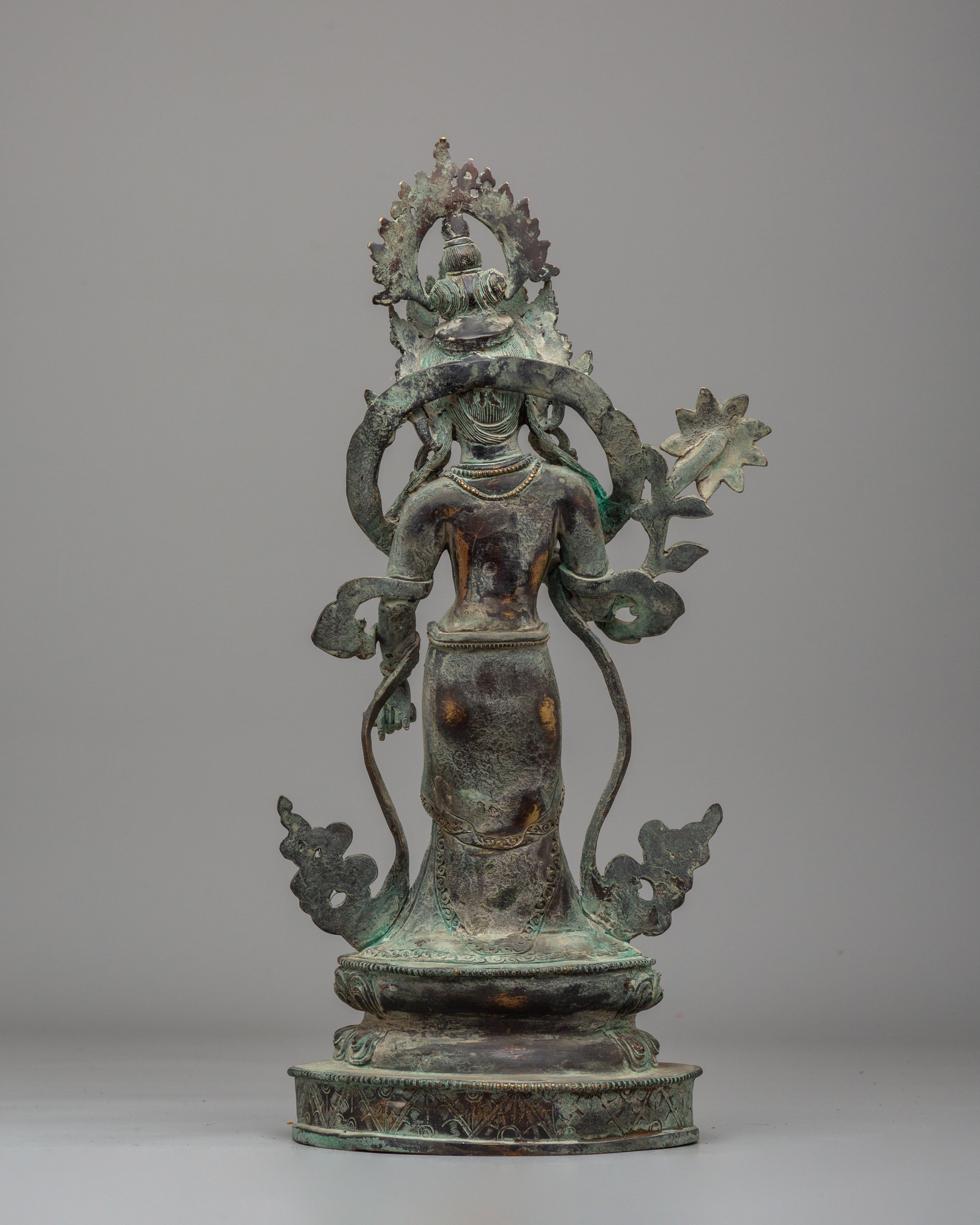 Traditional Siddhaikavira Manjushri Figurine | Spiritual Sculpture for Meditation