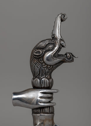 Tibetan Phurba with Intricate Hand-Carved Details | Symbol of Spiritual Protection