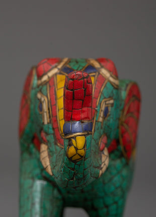Decorative Brass Elephant Statue | Home & Spiritual Good Luck Decor