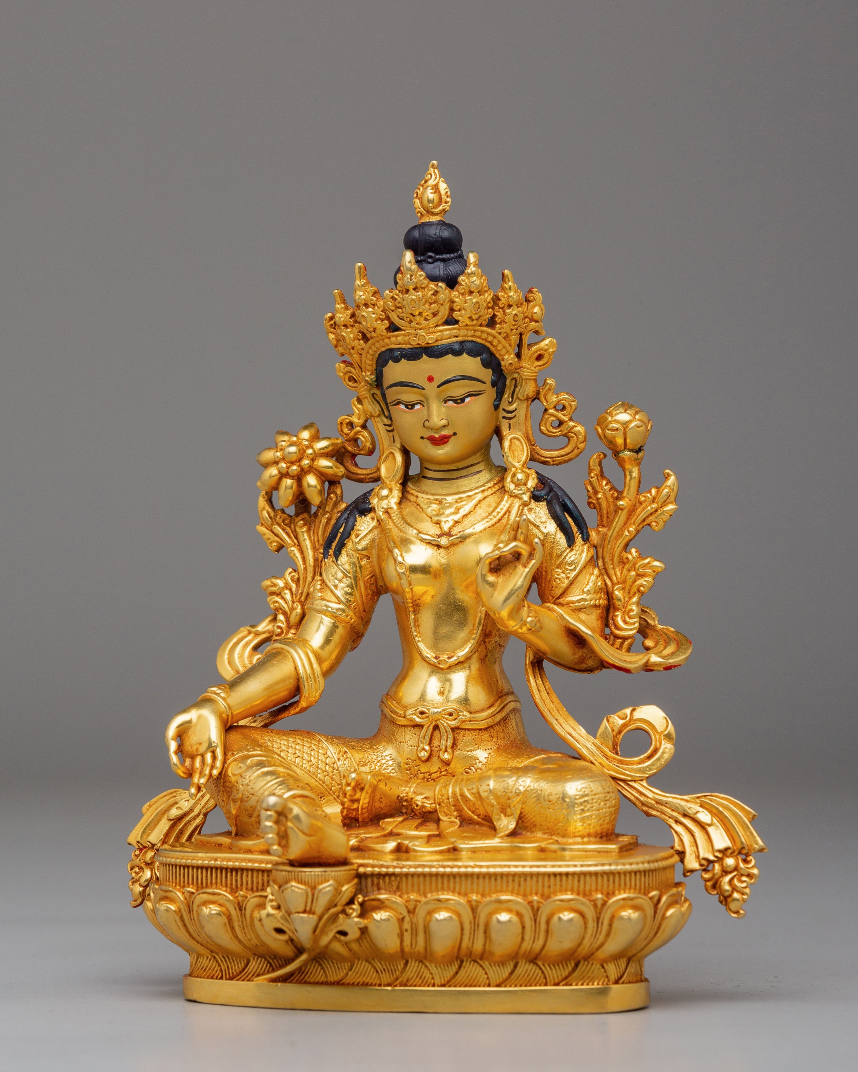 Green Tara Statue | The Female Bodhisattva