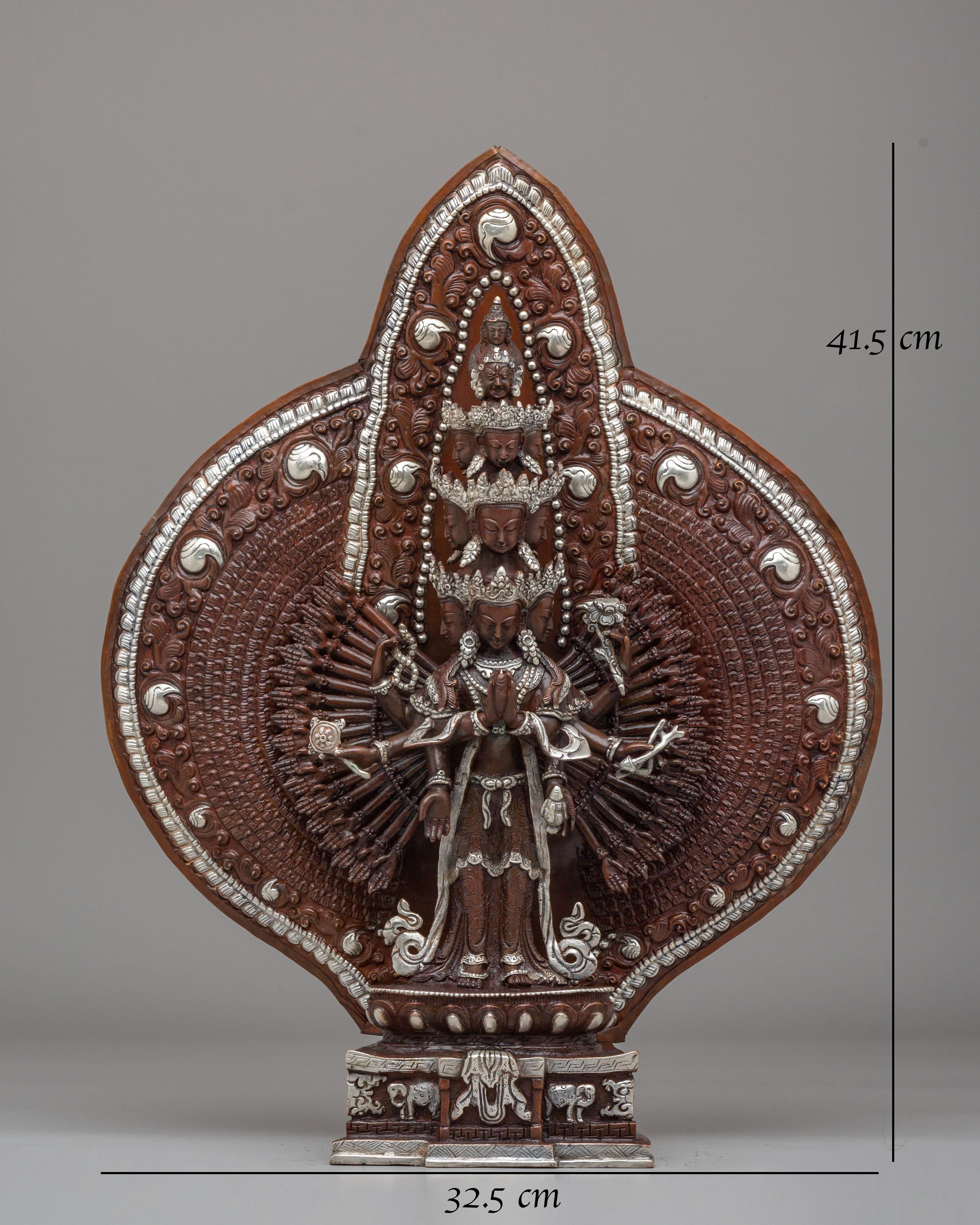 Thousand-Armed Chenrezig Sculpture | Symbol of Compassion