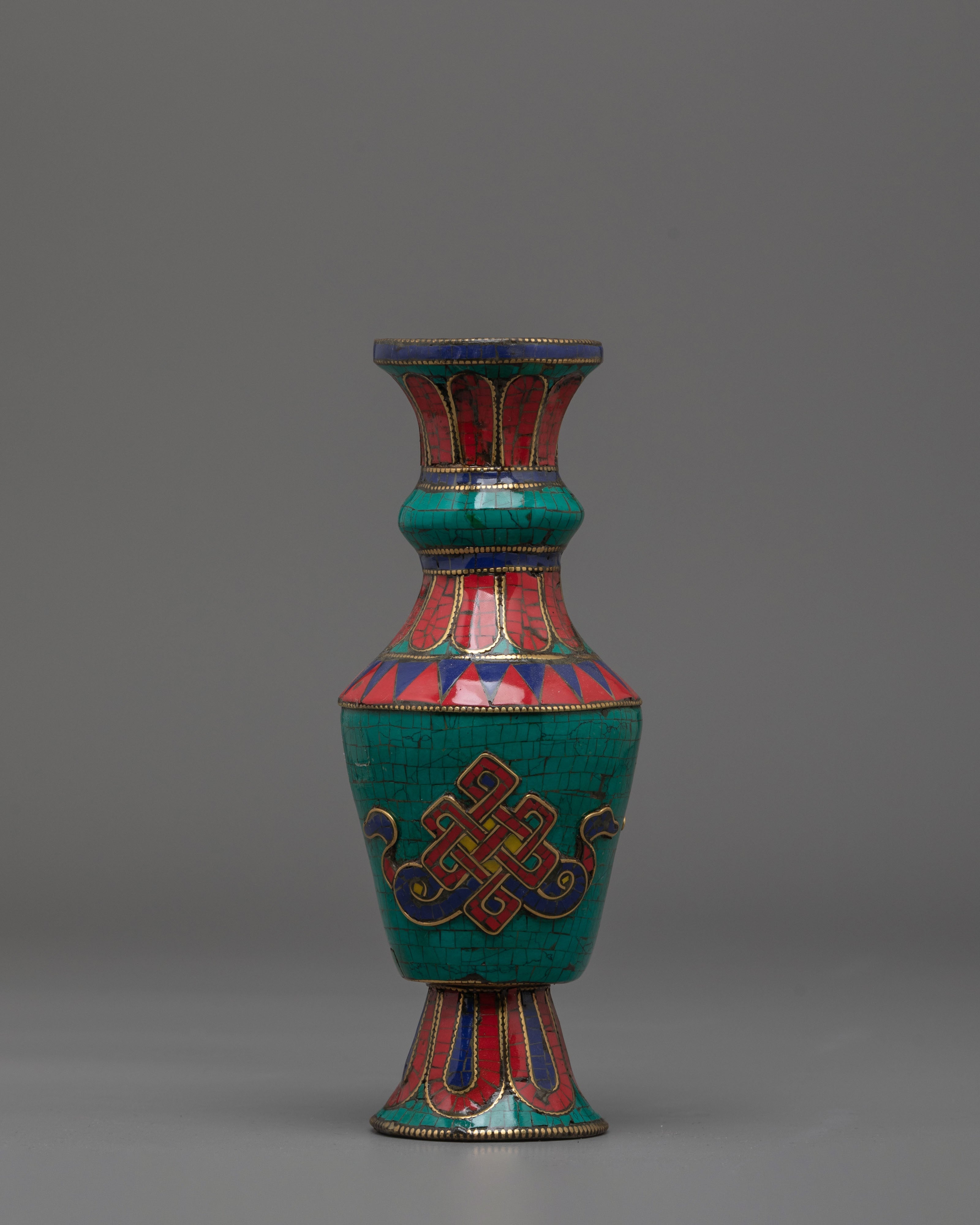 Sacred Buddhist Flower Vase Set | Symbol of Purity and Devotion